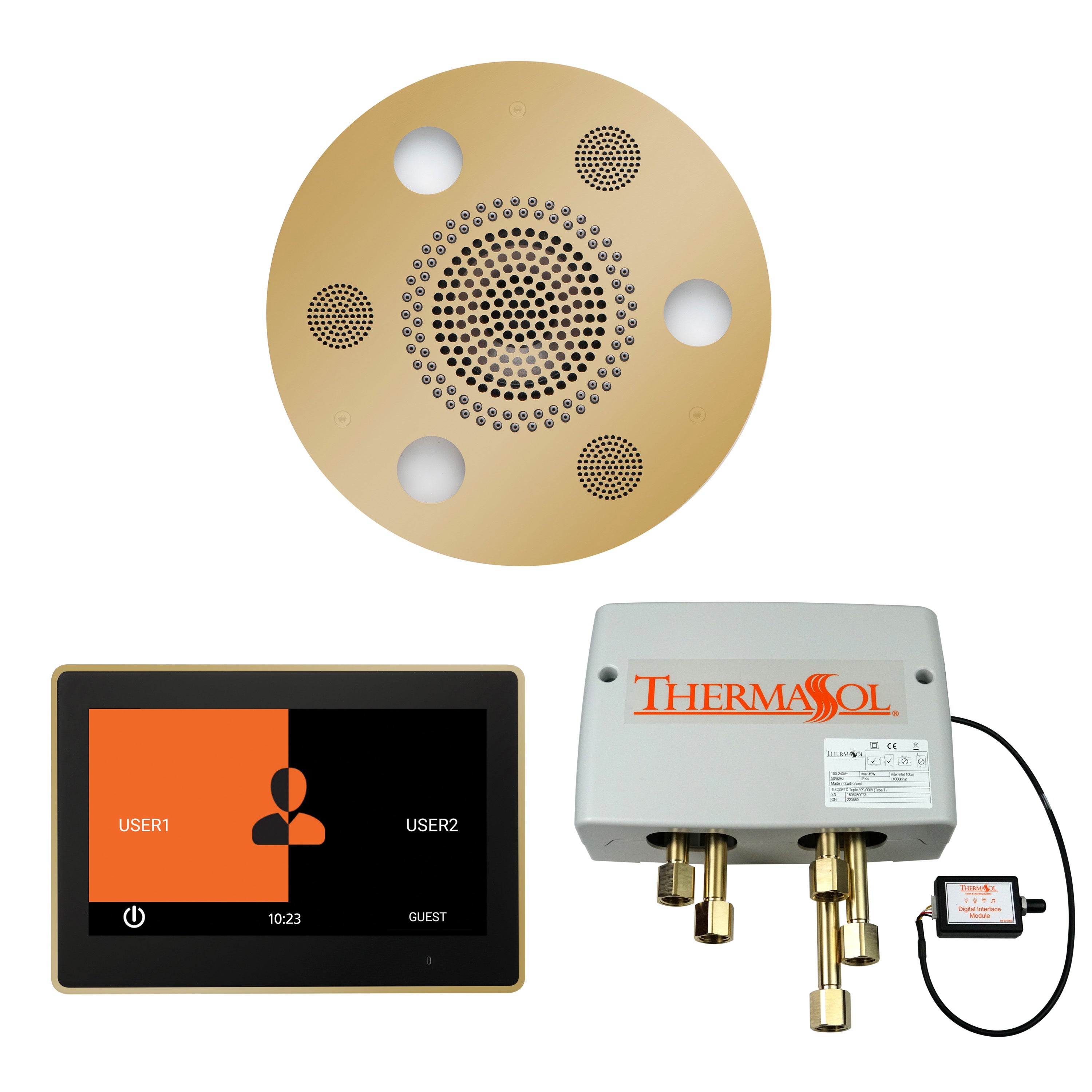 Thermasol The Wellness Shower Package with 10" ThermaTouch Round by Thermasol