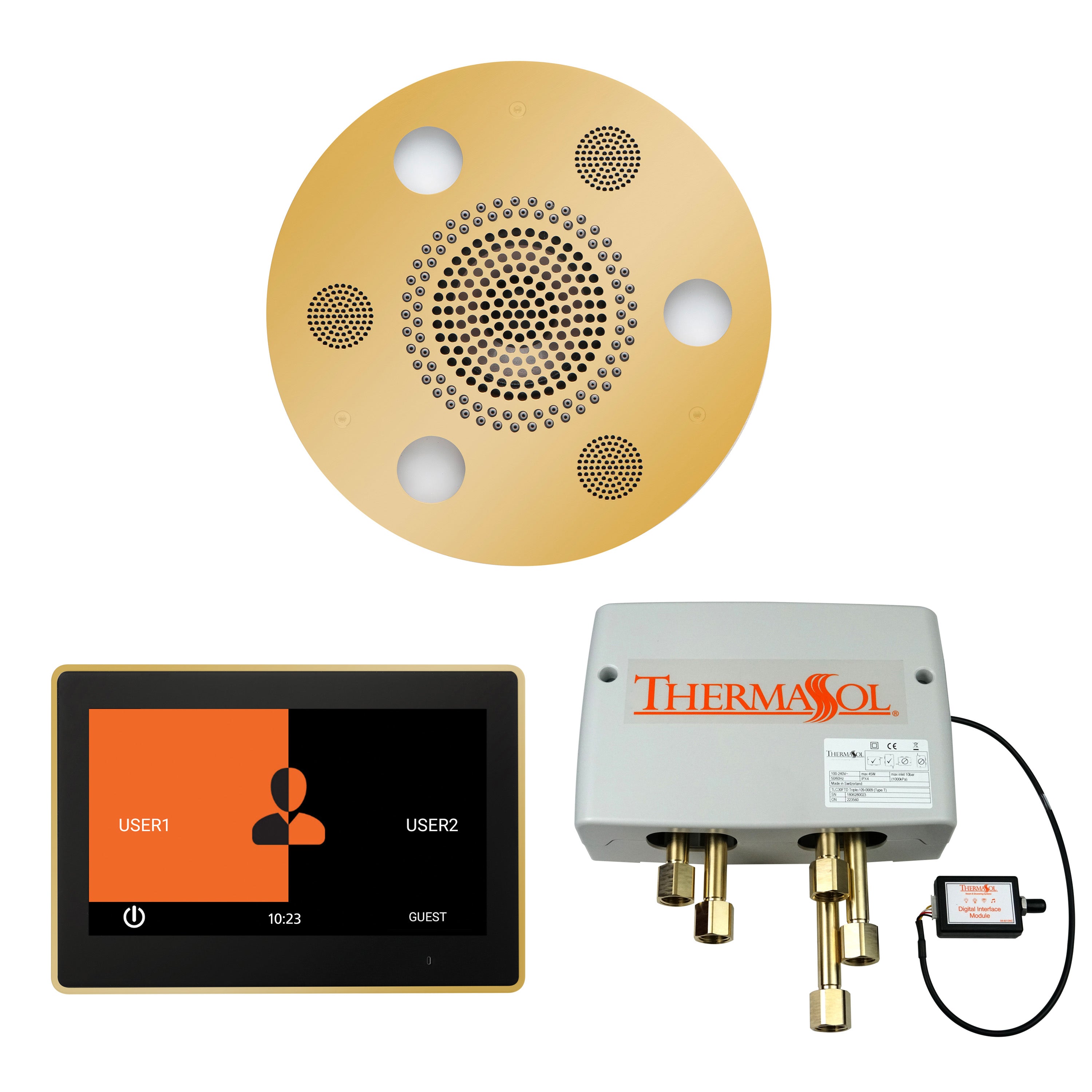 Thermasol The Wellness Shower Package with 10" ThermaTouch Round by Thermasol