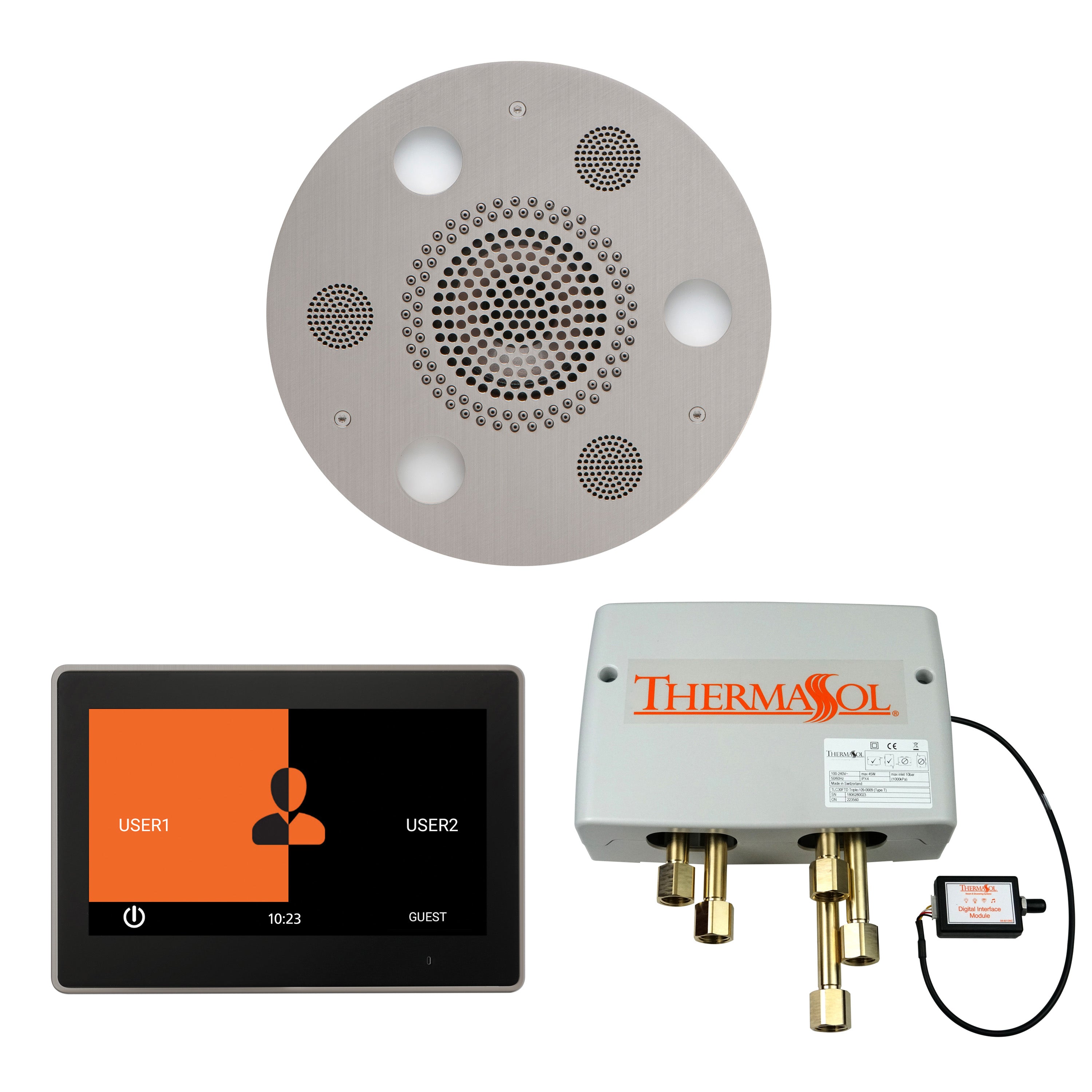 Thermasol The Wellness Shower Package with 10" ThermaTouch Round by Thermasol