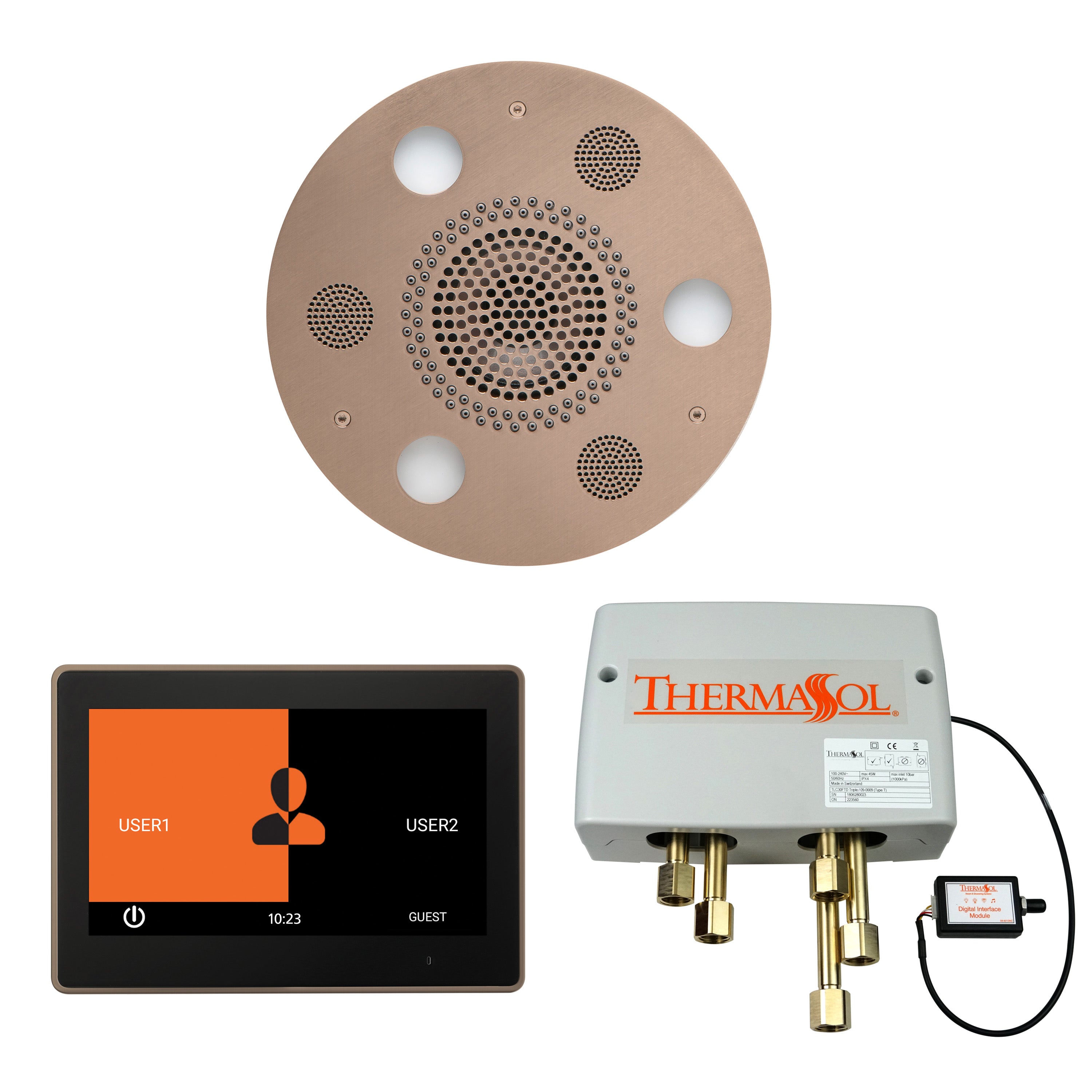 Thermasol The Wellness Shower Package with 10" ThermaTouch Round by Thermasol