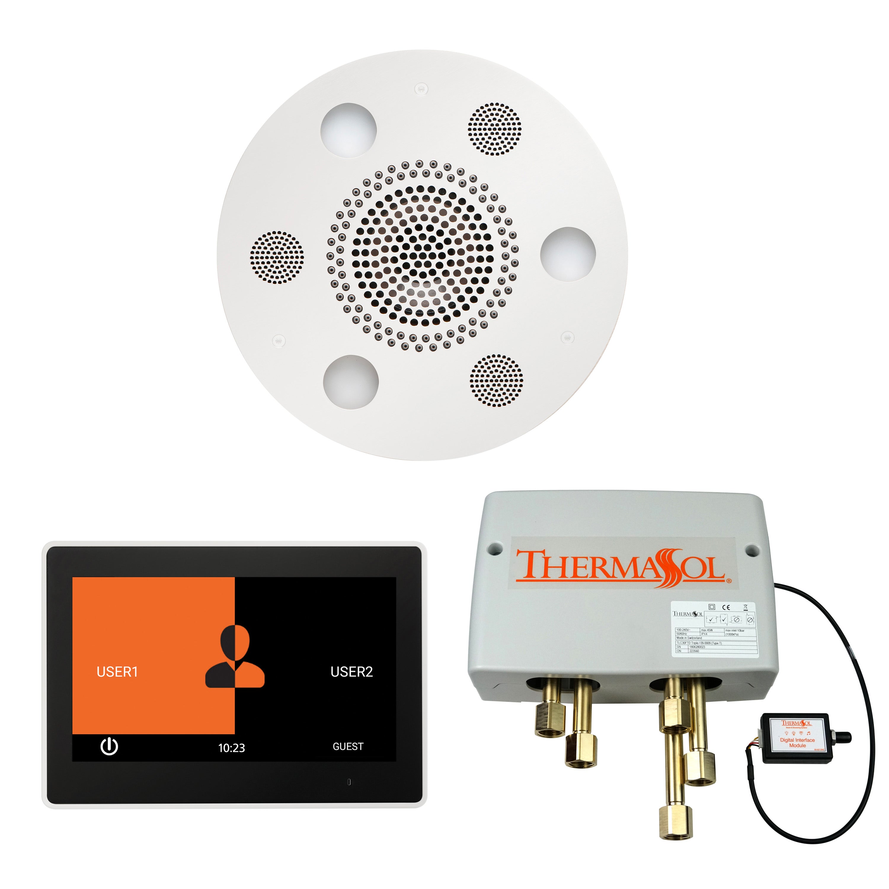 Thermasol The Wellness Shower Package with 10" ThermaTouch Round by Thermasol