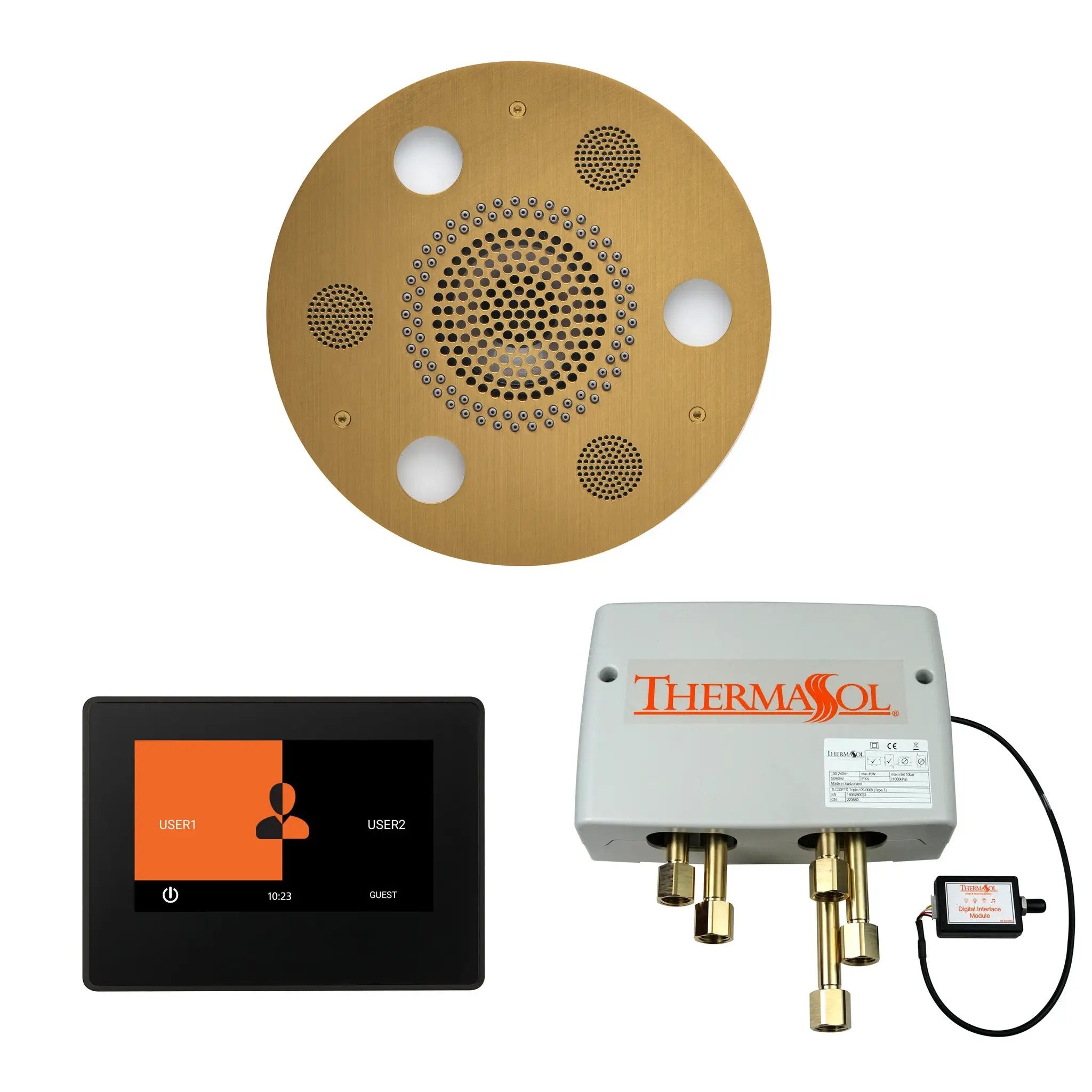 Thermasol The Wellness Shower Package with 7" ThermaTouch Round by Thermasol