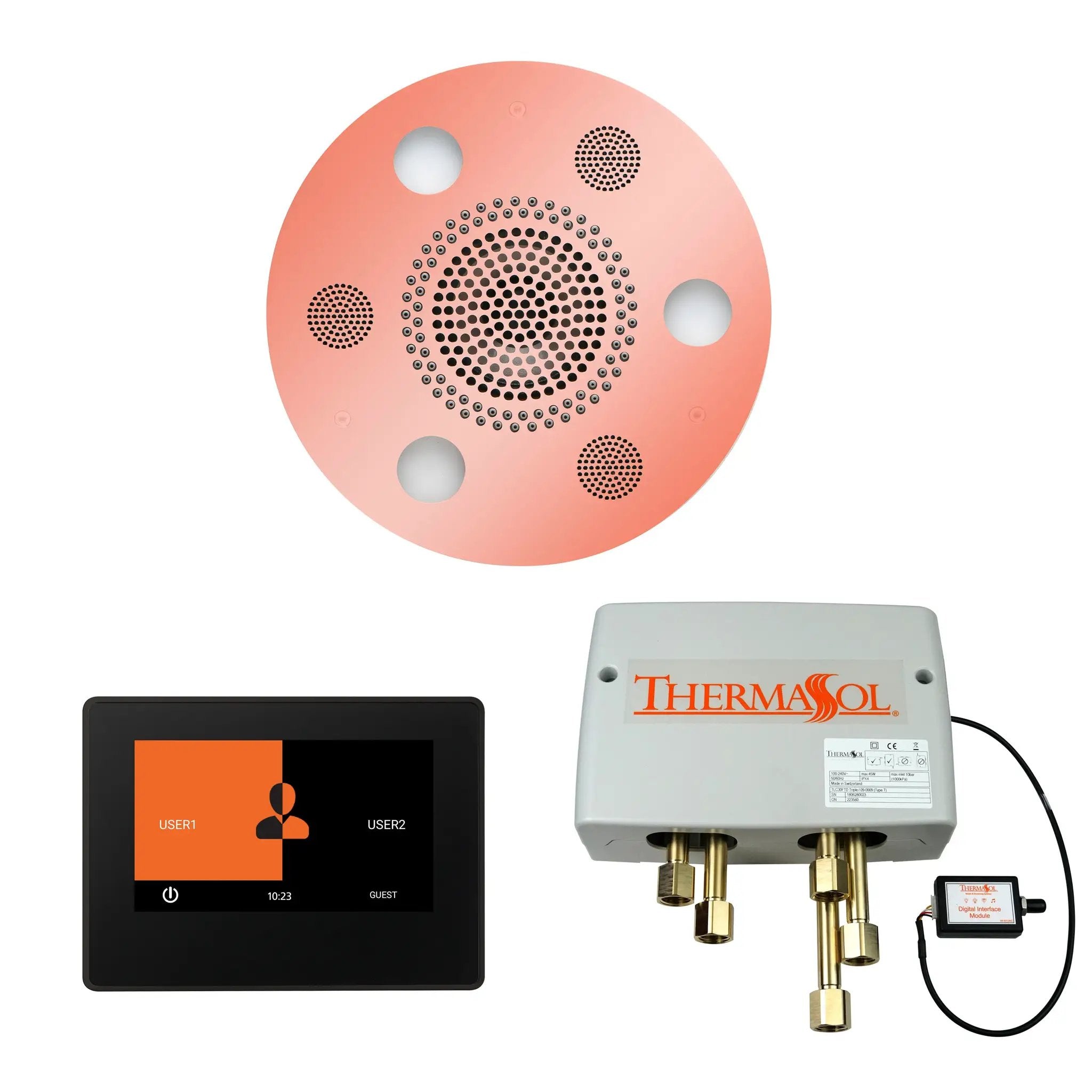 Thermasol The Wellness Shower Package with 7" ThermaTouch Round by Thermasol