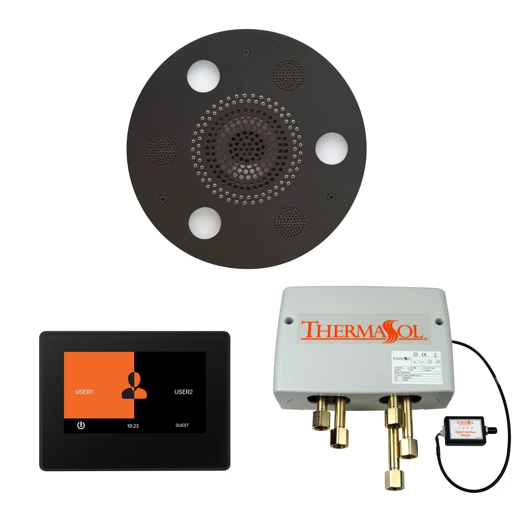 Thermasol The Wellness Shower Package with 7" ThermaTouch Round by Thermasol