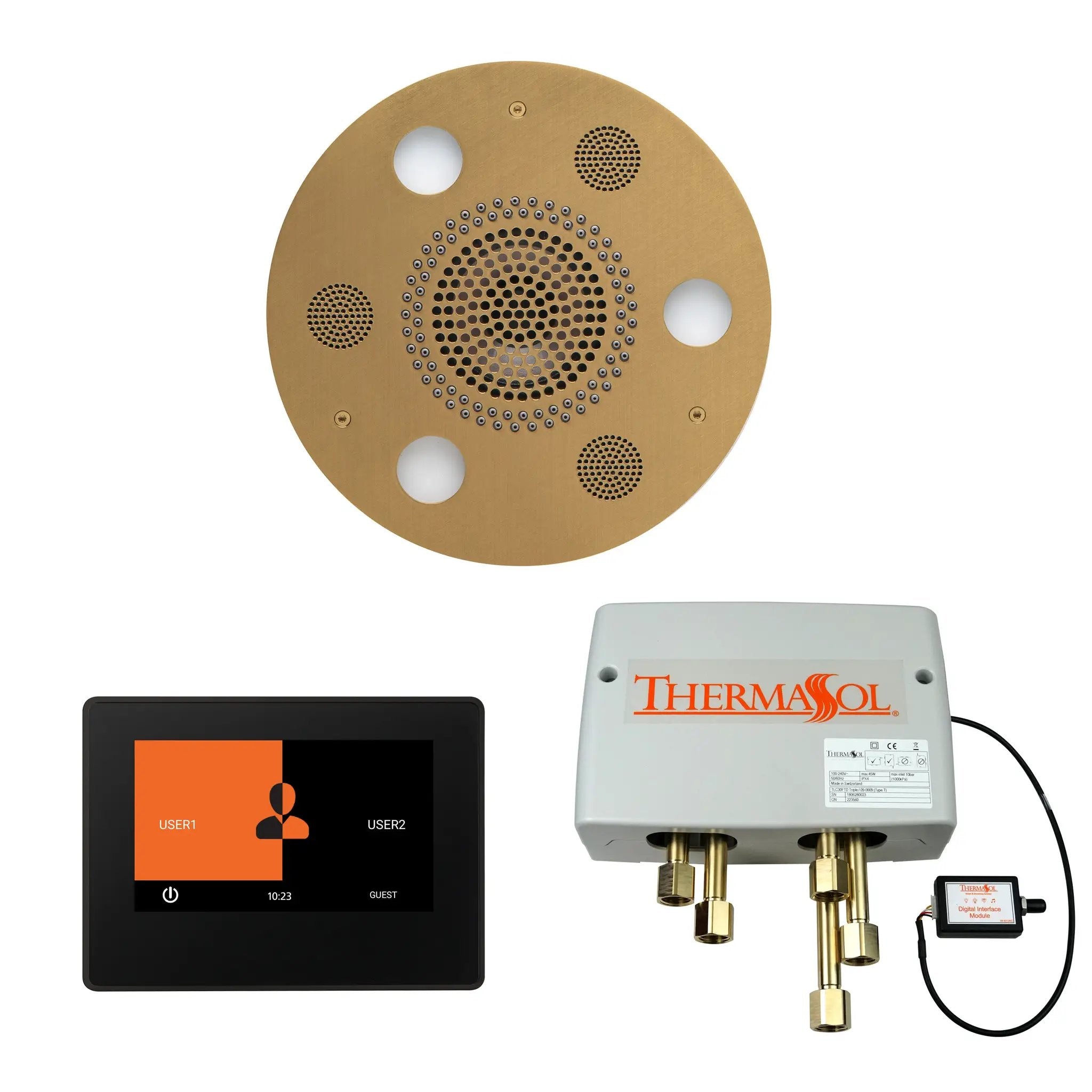 Thermasol The Wellness Shower Package with 7" ThermaTouch Round by Thermasol