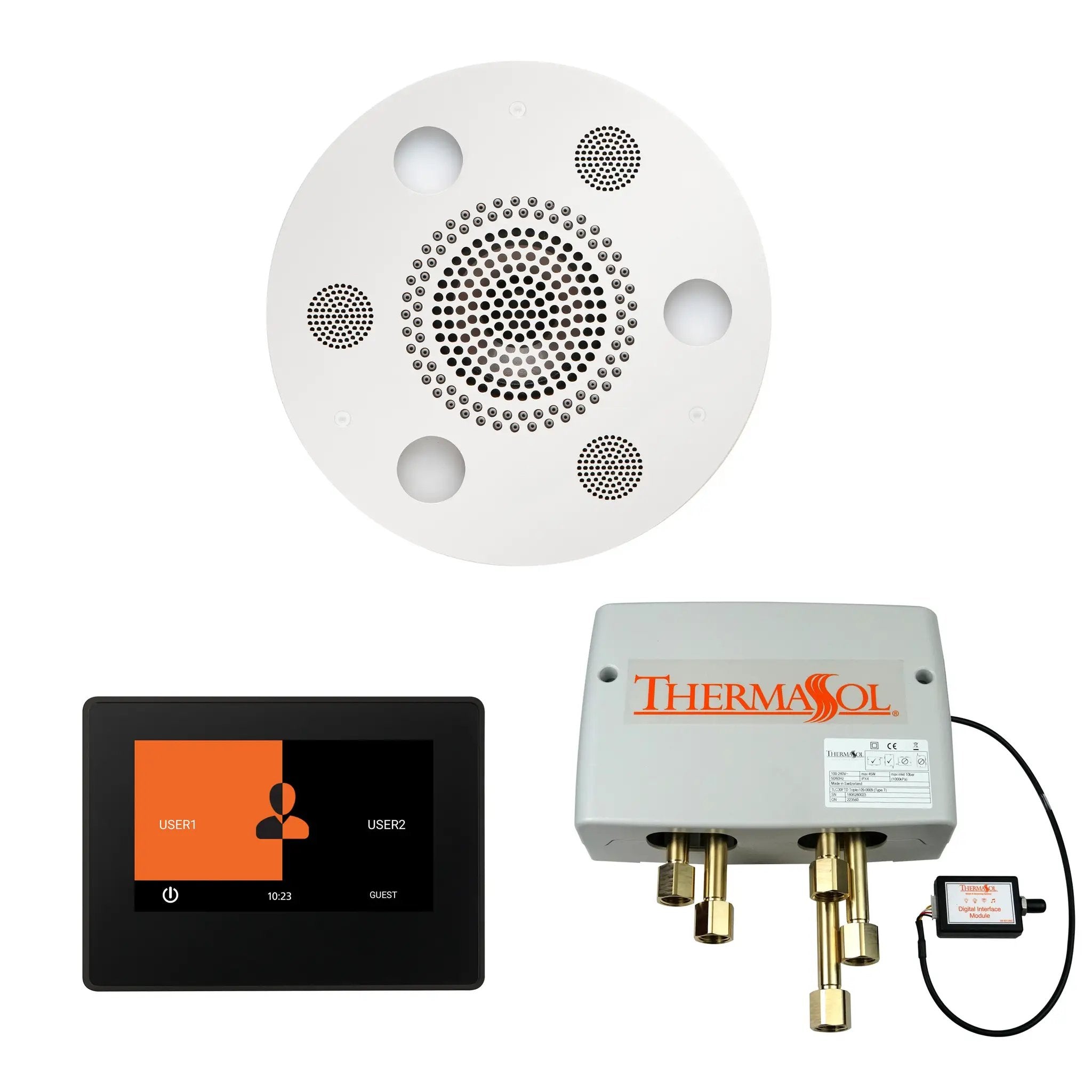 Thermasol The Wellness Shower Package with 7" ThermaTouch Round by Thermasol