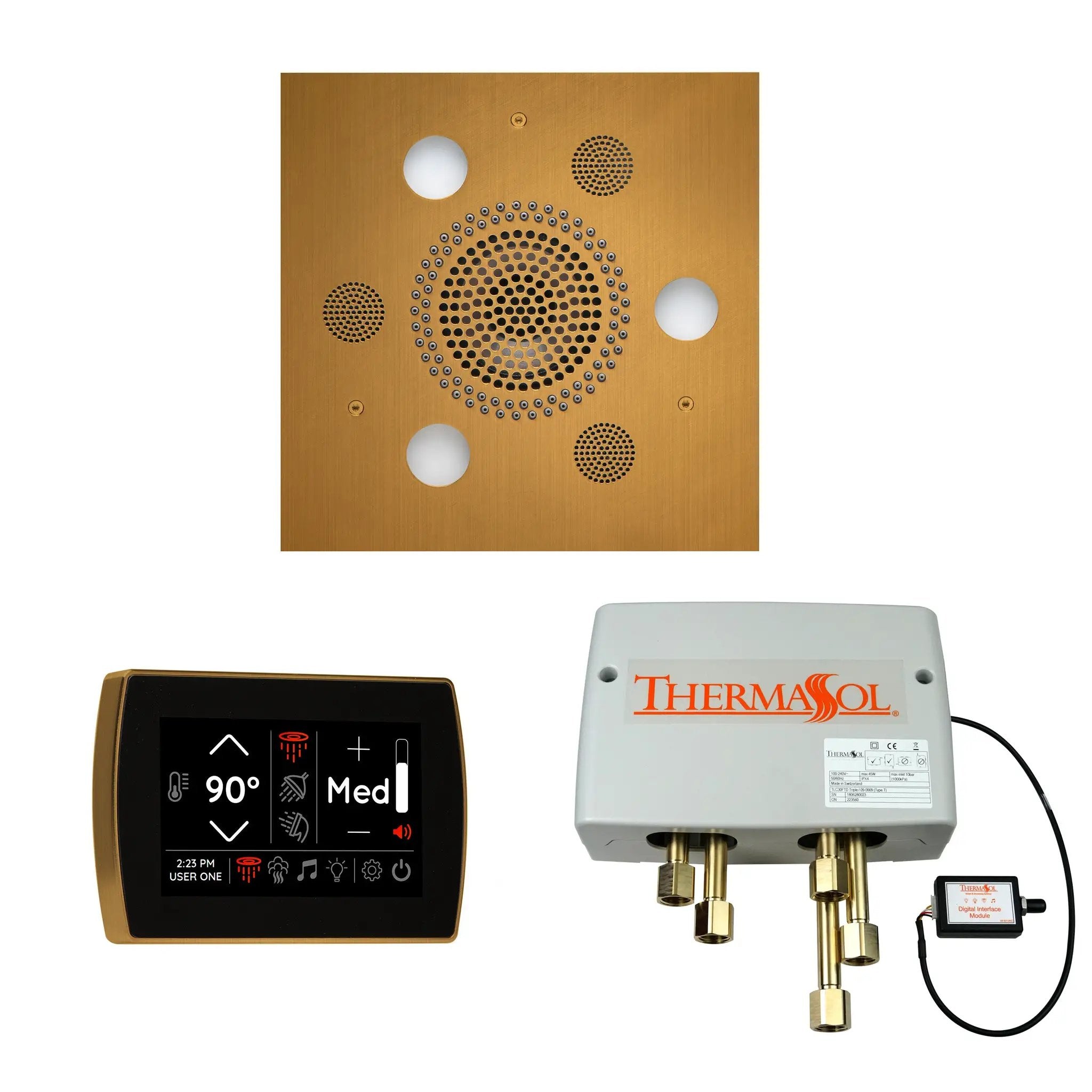 Thermasol The Wellness Shower Package with SignaTouch Square by Thermasol