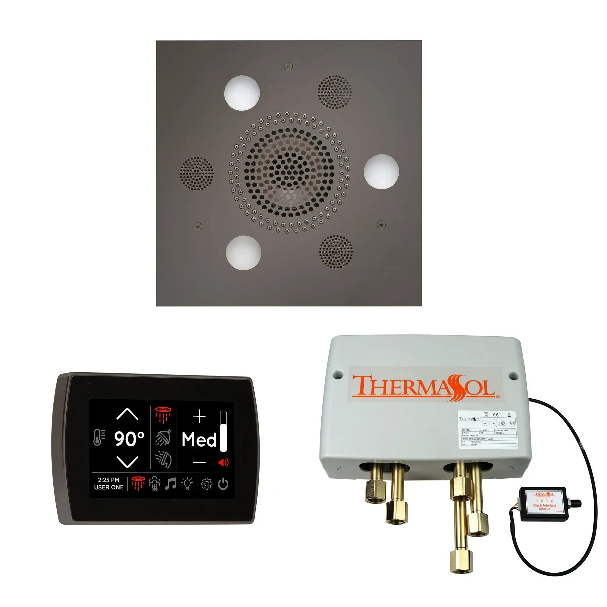 Thermasol The Wellness Shower Package with SignaTouch Square by Thermasol