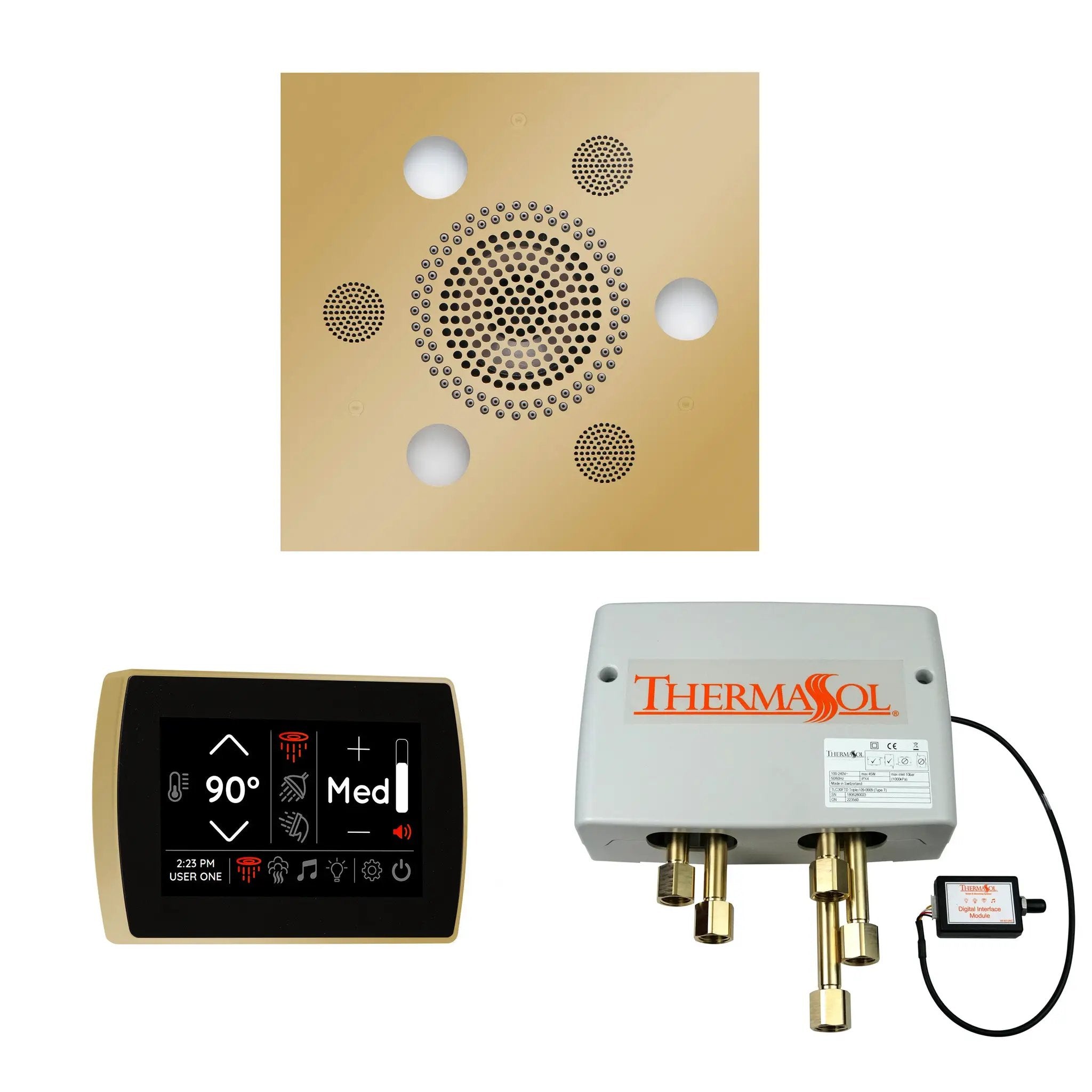 Thermasol The Wellness Shower Package with SignaTouch Square by Thermasol