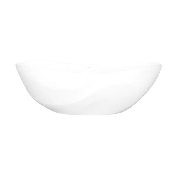 matte white bathtub