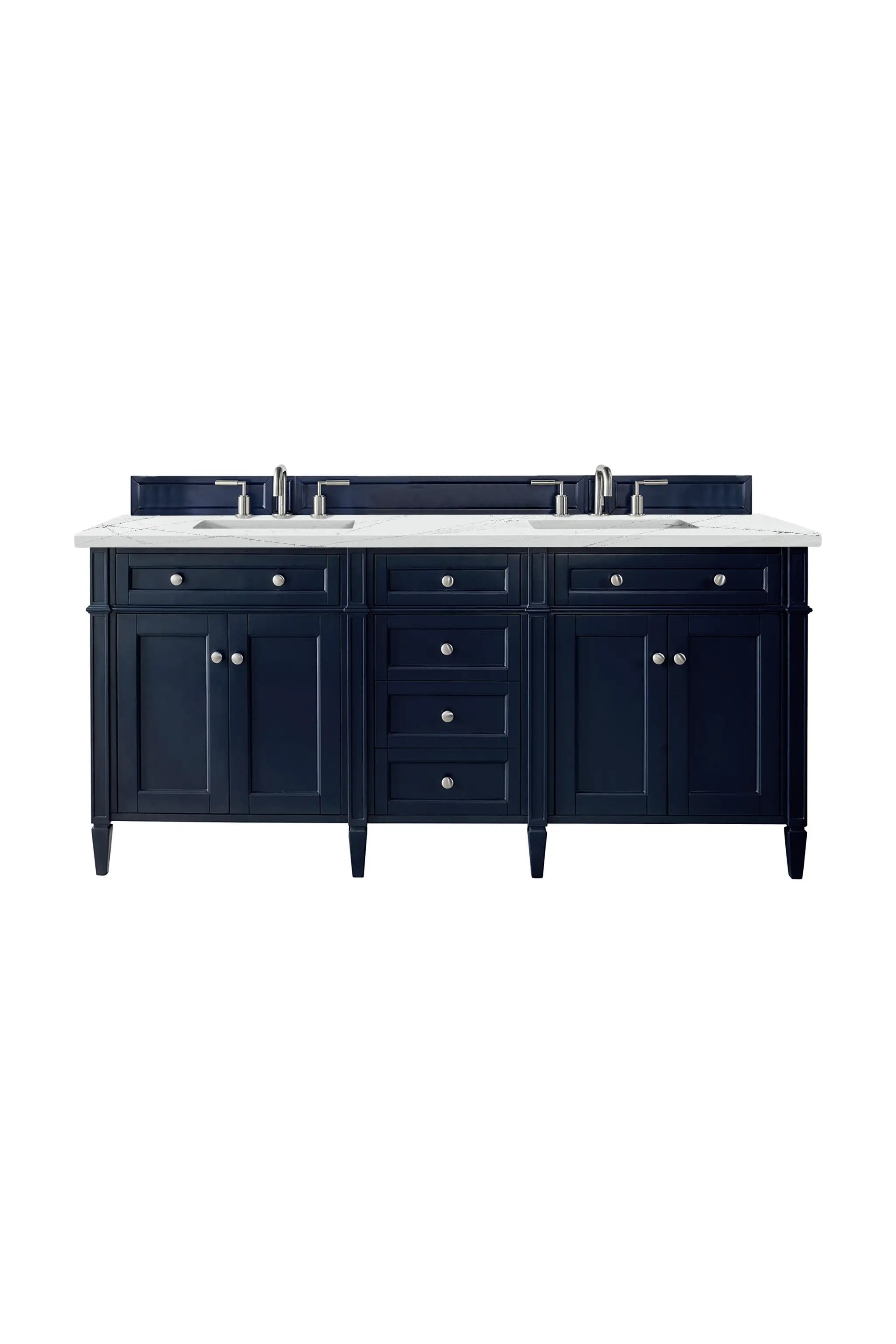 James Martin Brittany 72" Double Vanity Set - Victory Blue by James Martin Vanities