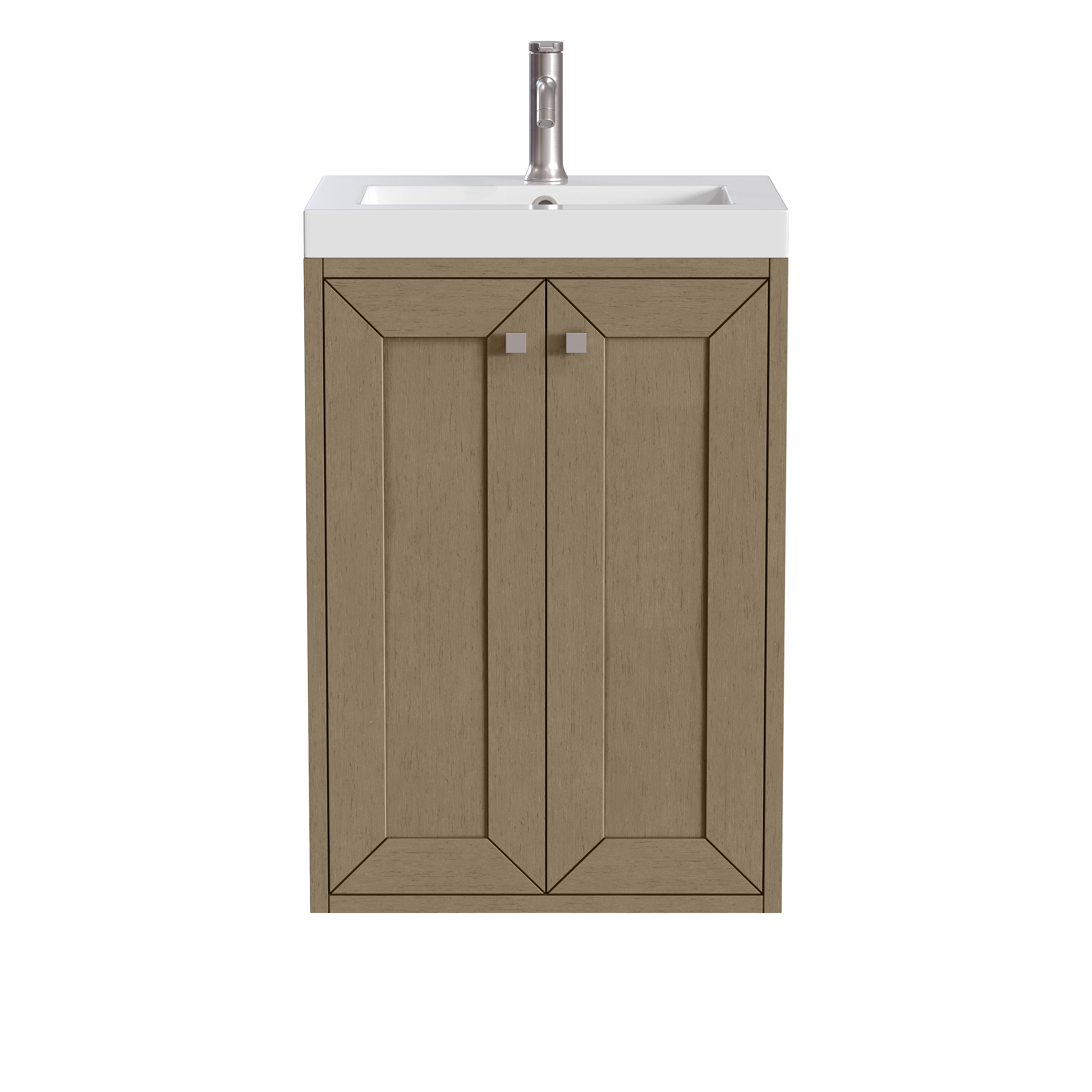 James Martin Vanities Chianti 20" Single Vanity with White Glossy Composite Stone Top