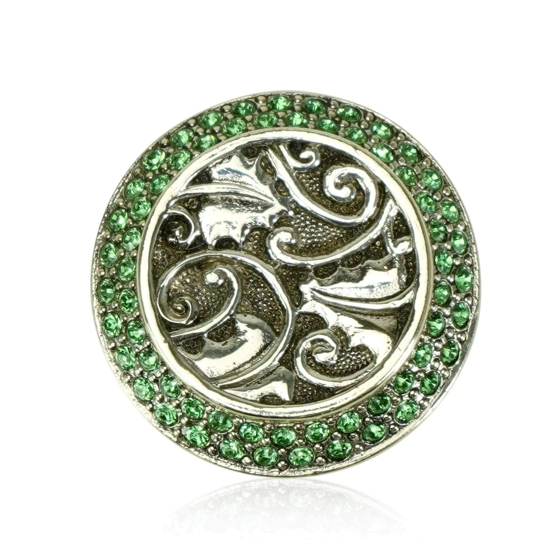 Edgar Berebi Erinite Green Crystal Rookwood Knob by Edgar Berebi