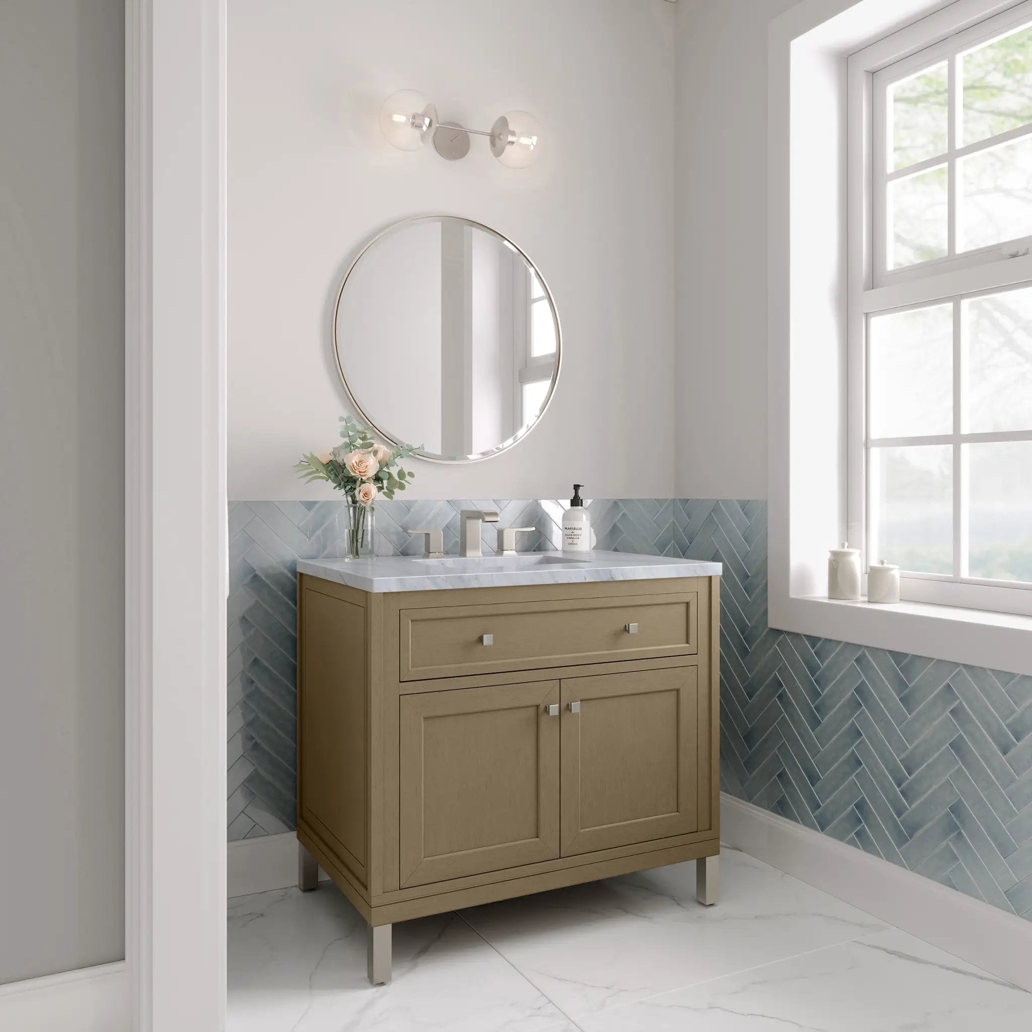 walnut whisper vanity