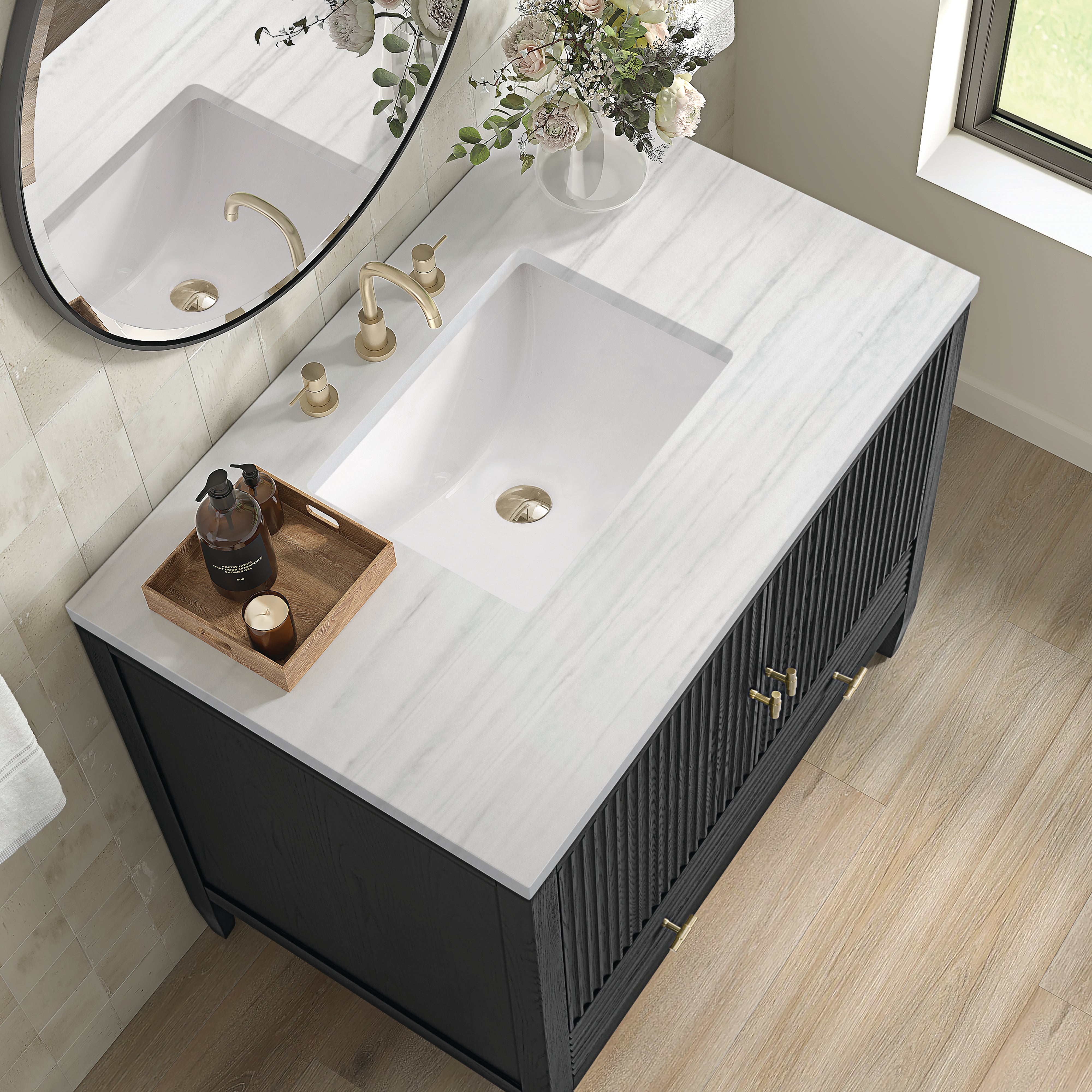 arctic fall solid surface top vanity