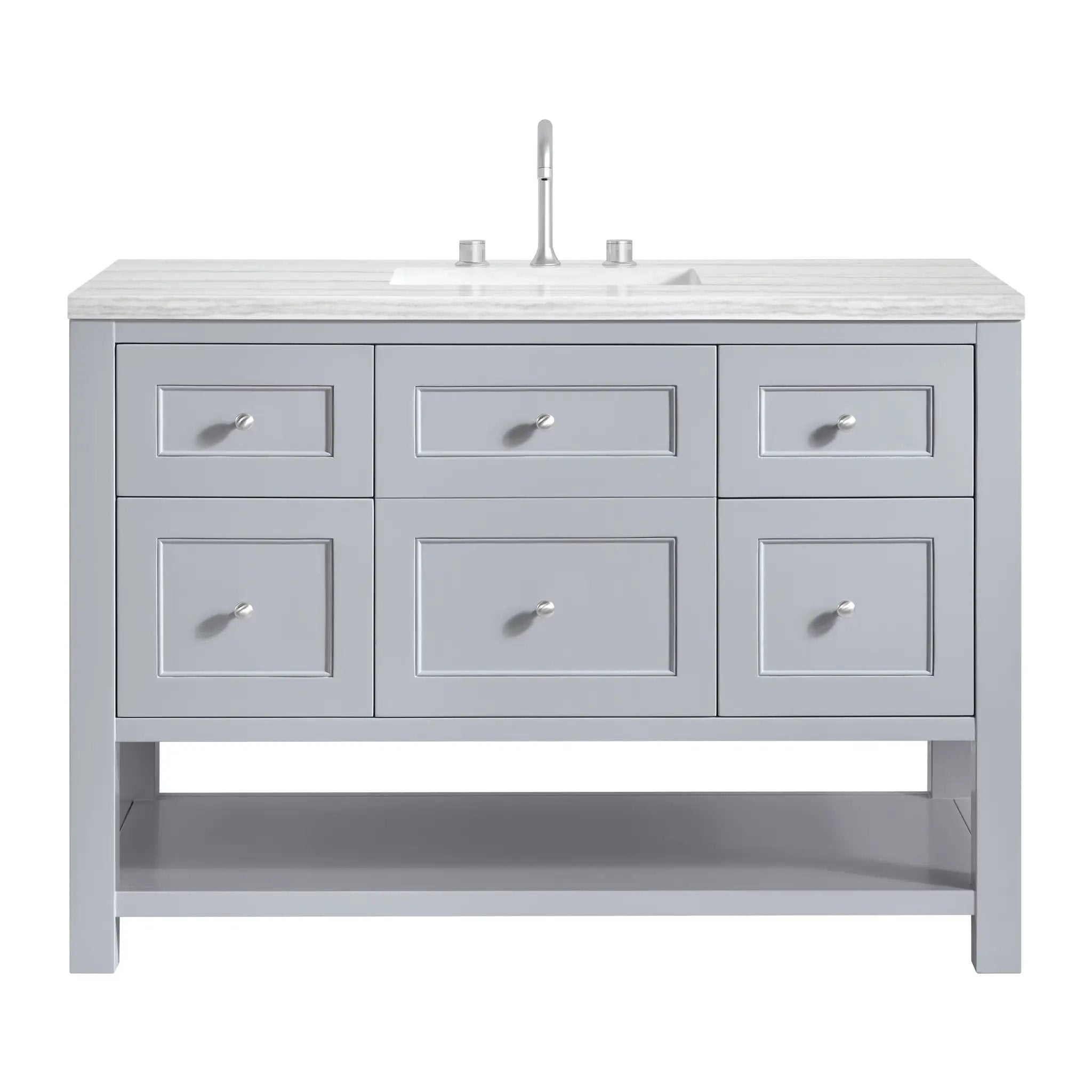 James Martin Breckenridge 48" Single Vanity Set - Serenity Blue by James Martin Vanities
