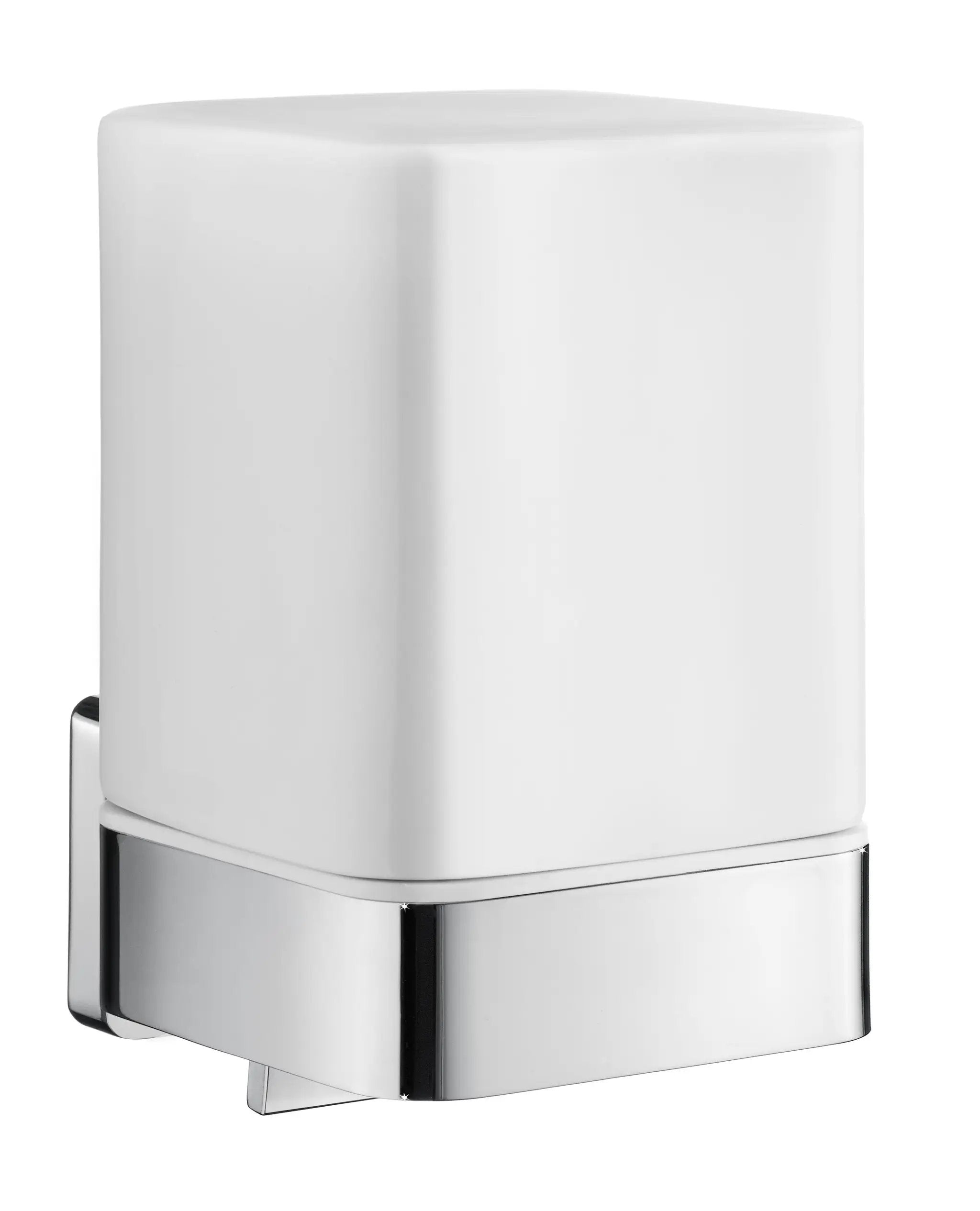 polished chrome soap dispenser