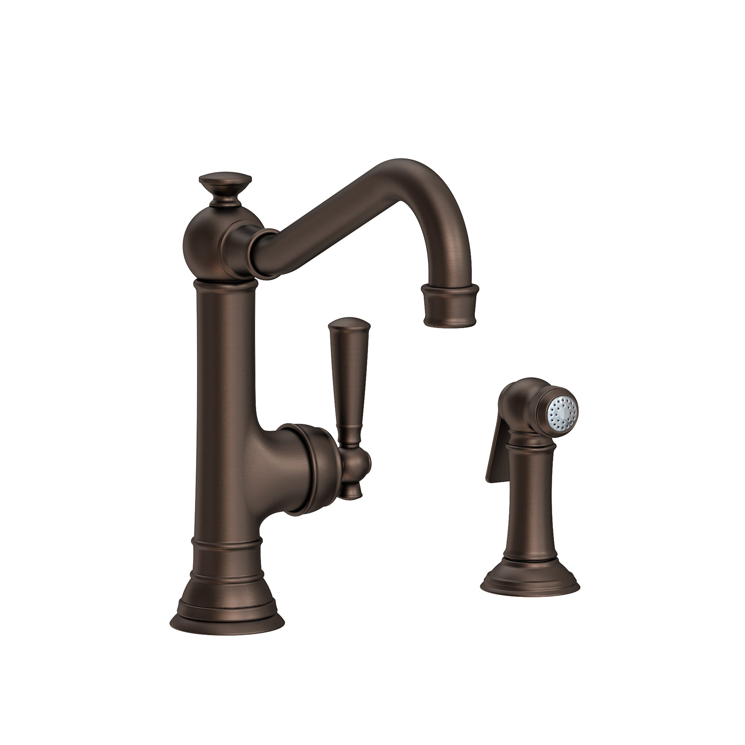 Newport Brass Jacobean Single Handle Kitchen Faucet with Side Spray