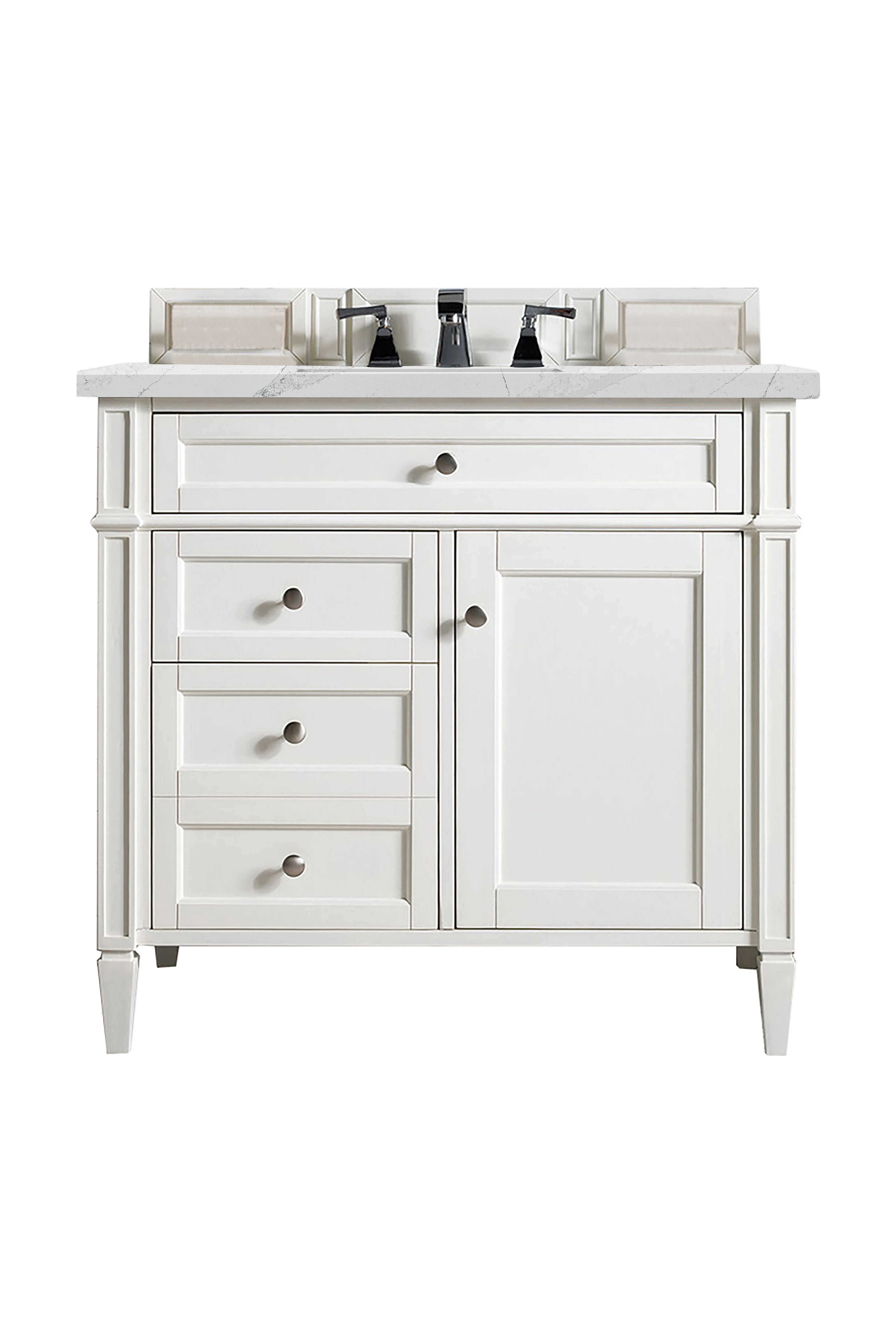 James Martin Vanities Brittany 36" Single Vanity - Bright White