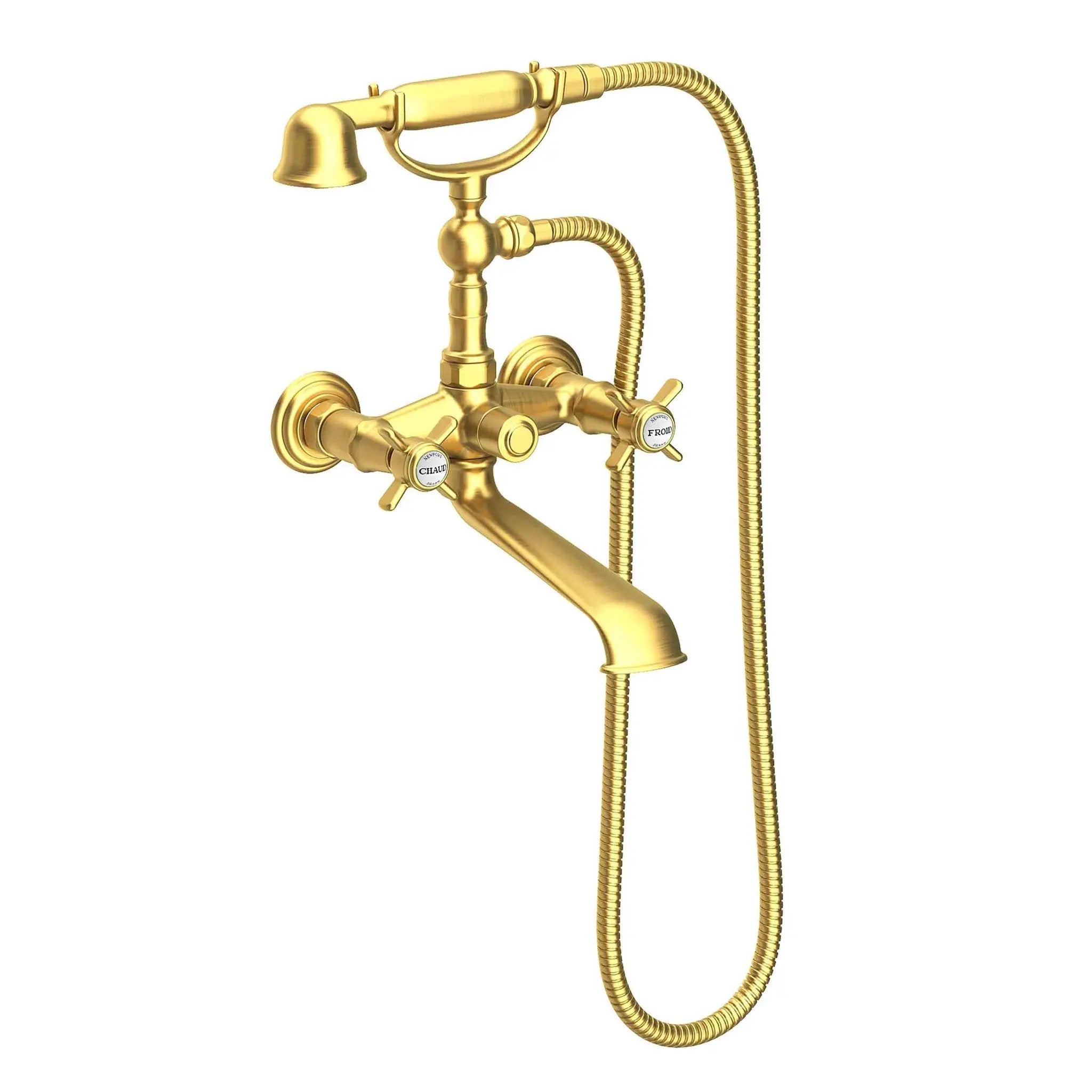 Newport Brass Fairfield Exposed Tub & Hand Shower Set - Wall Mount by Newport Brass
