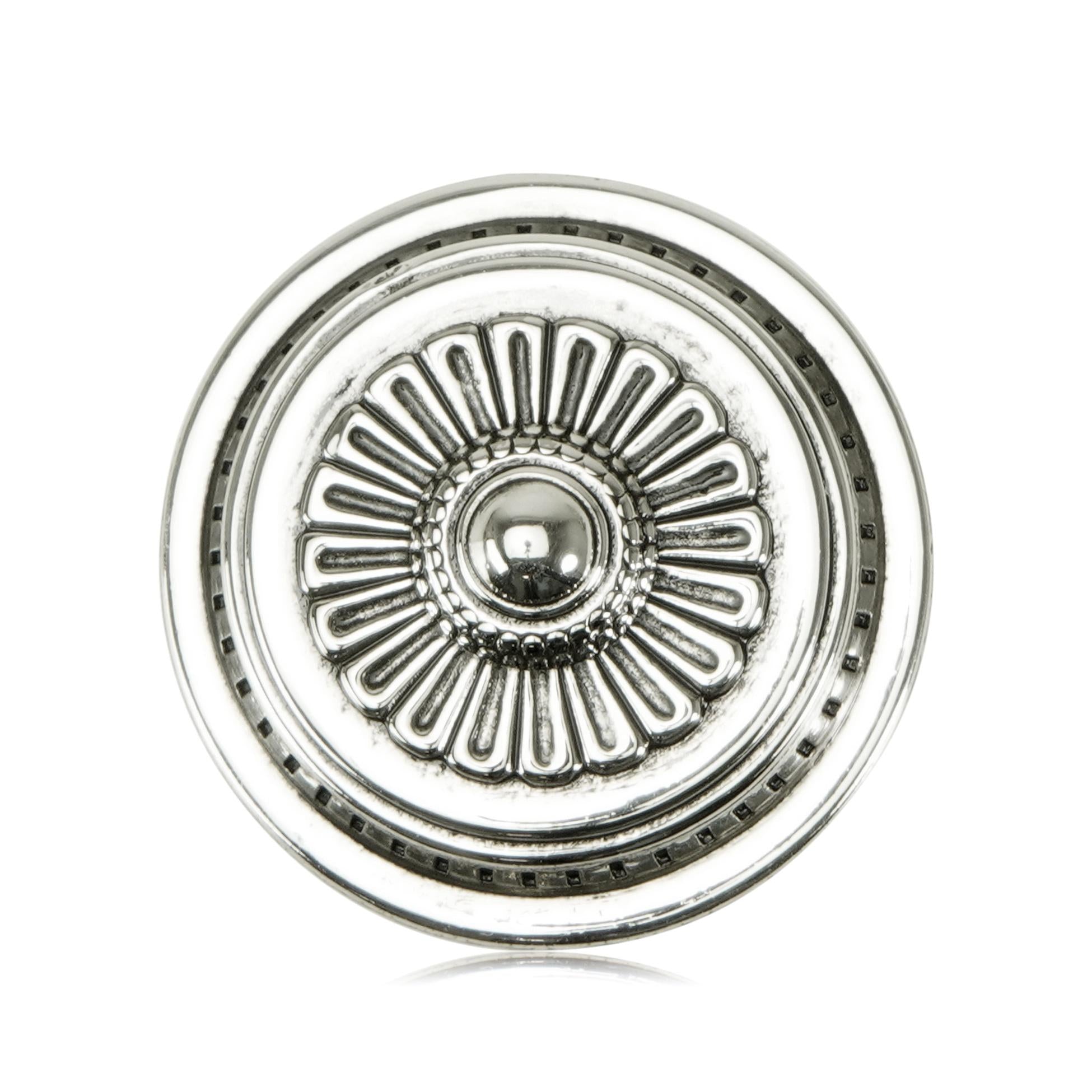 burnish silver knob
