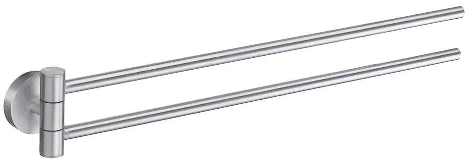 brushed chrome towel rail