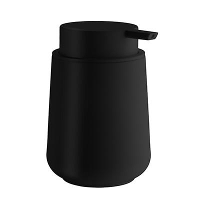 black soap dispenser