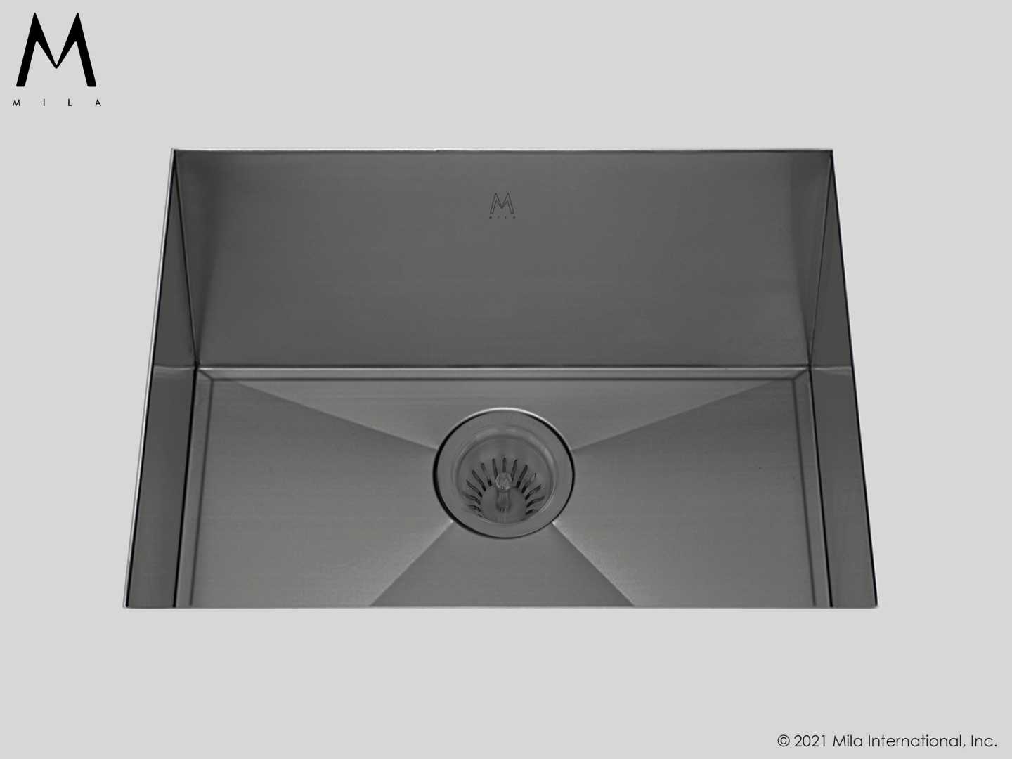 MILA ORION Single Bowl Under Mount 23 x 17 Kitchen Sink