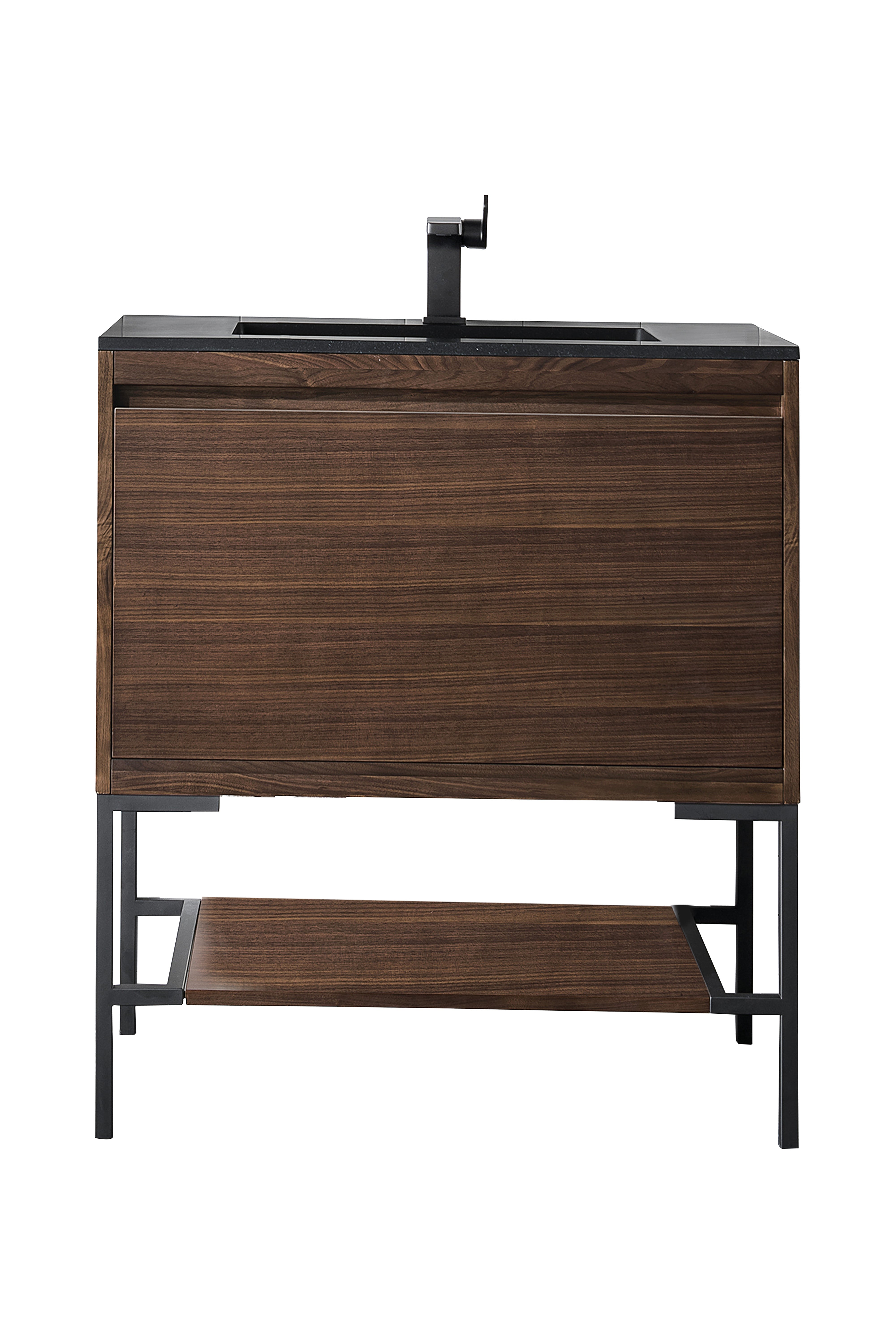 charcoal black composite stone top vanity