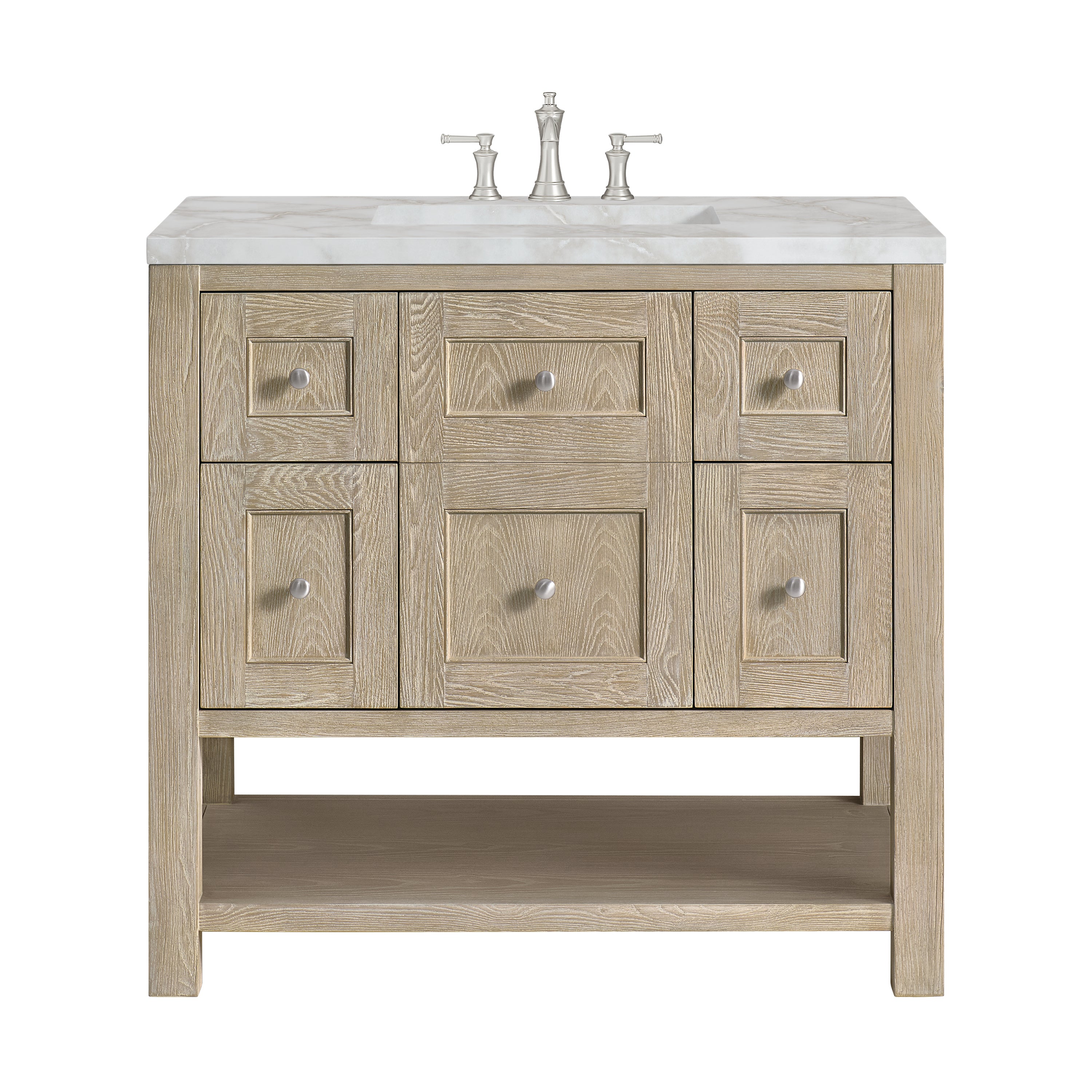 James Martin Vanities Breckenridge 36" Single Vanity - Whitewashed Oak