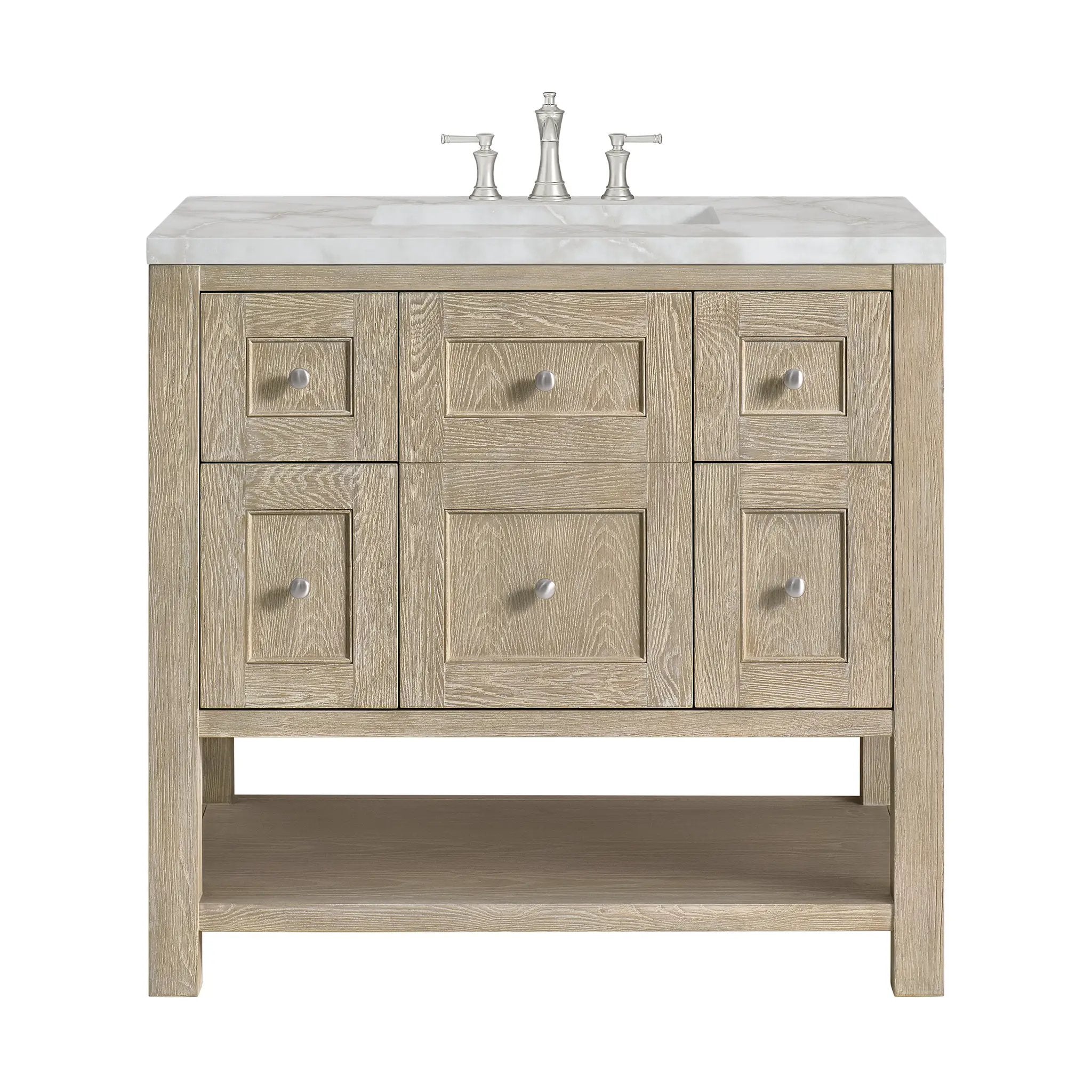 James Martin Breckenridge 36" Single Vanity Set - Whitewashed Oak by James Martin Vanities