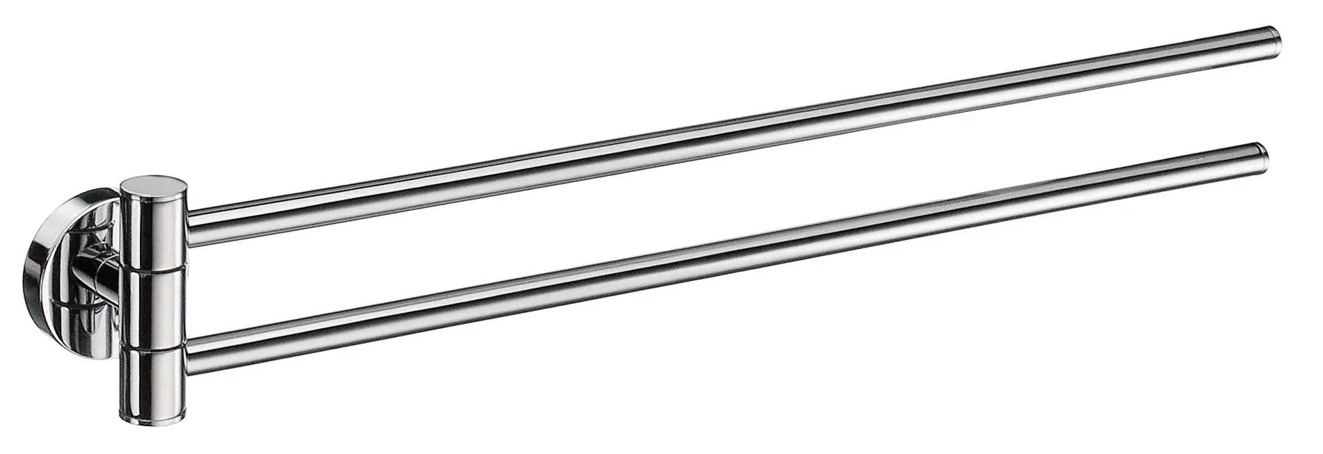 polished chrome towel rail