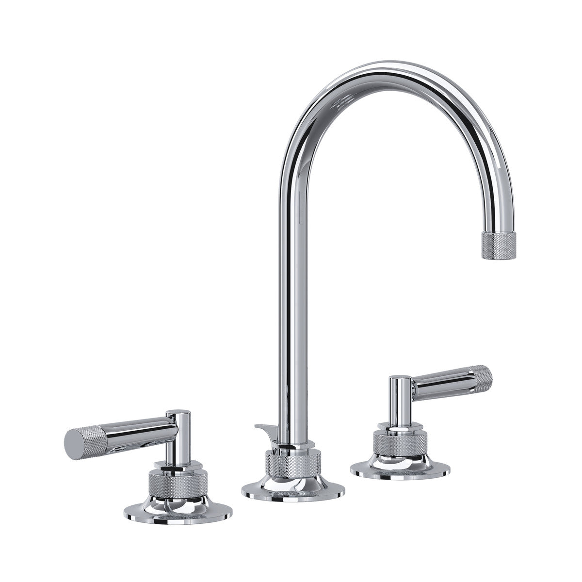 polished chrome bathroom faucet