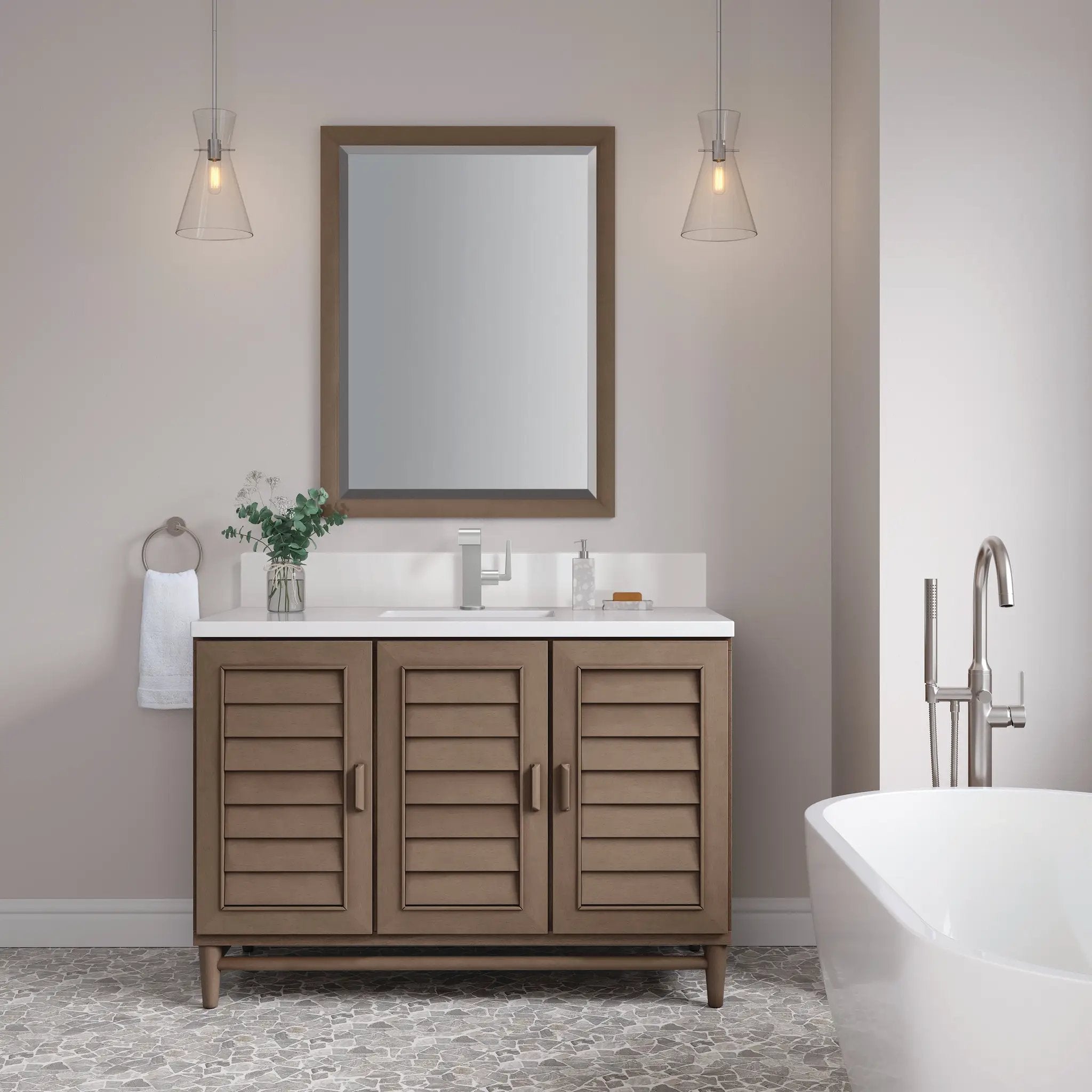 whitewashed walnut vanity