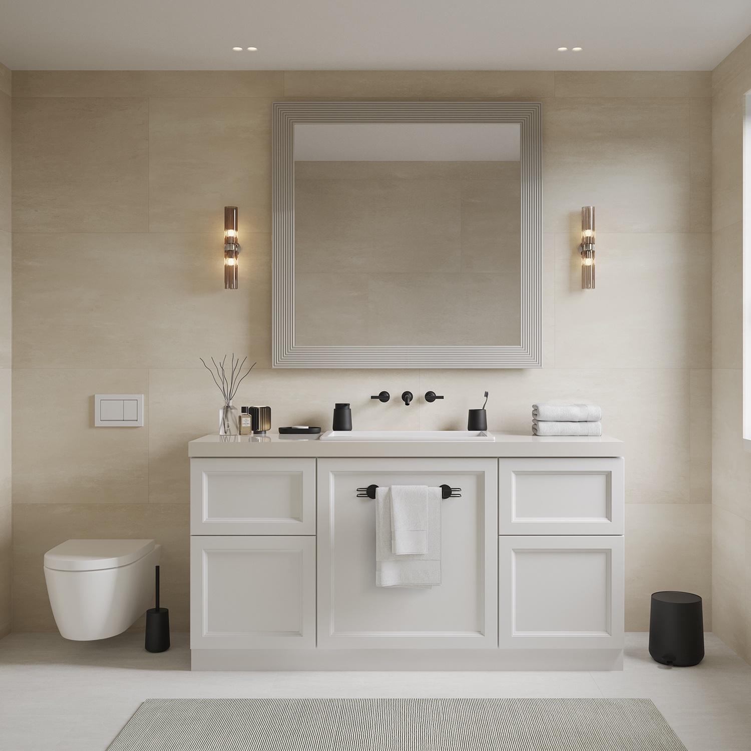 black soap dispenser