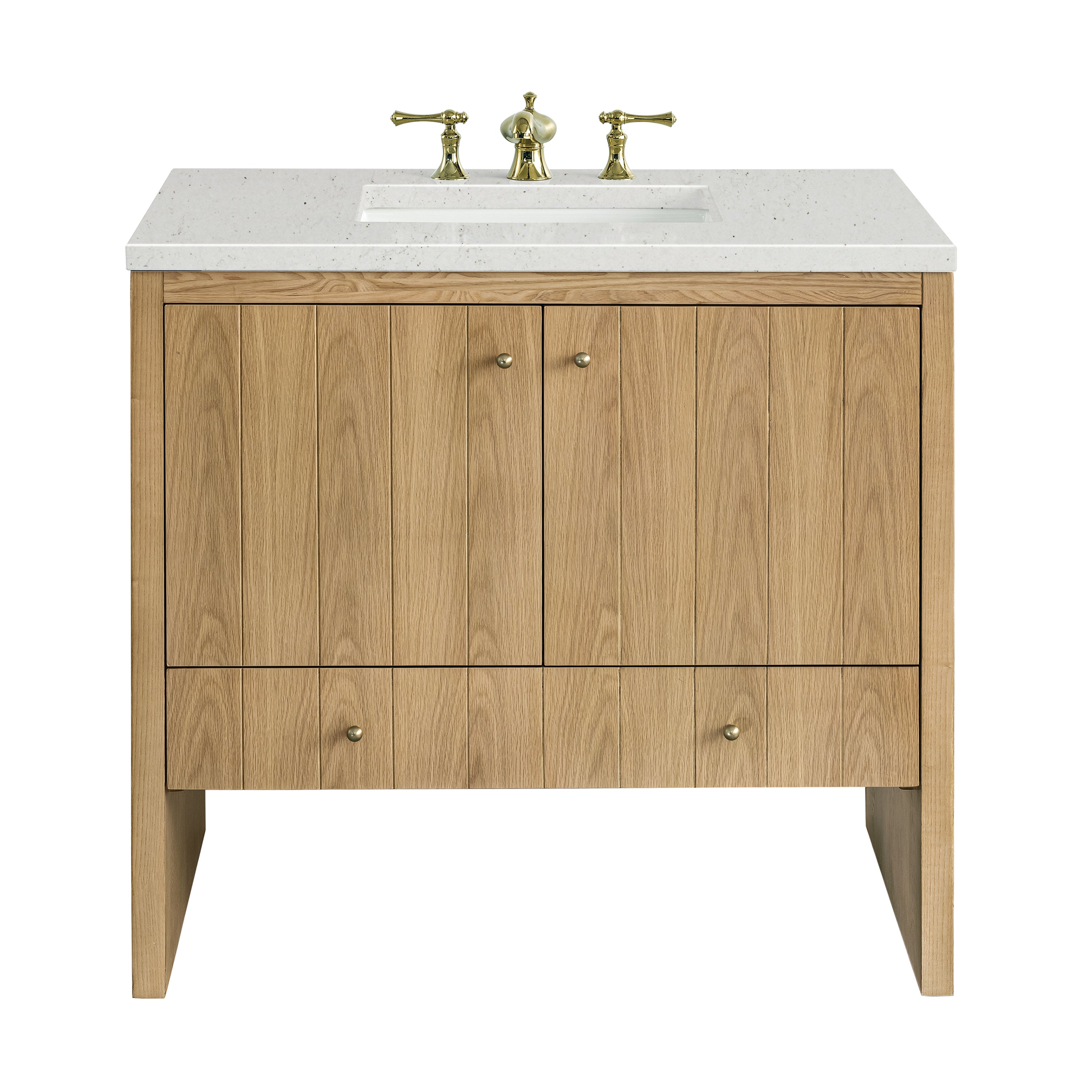 James Martin Vanities Hudson 36" Single Vanity - Light Natural Oak