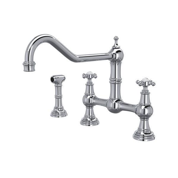 polished chrome kitchen faucet