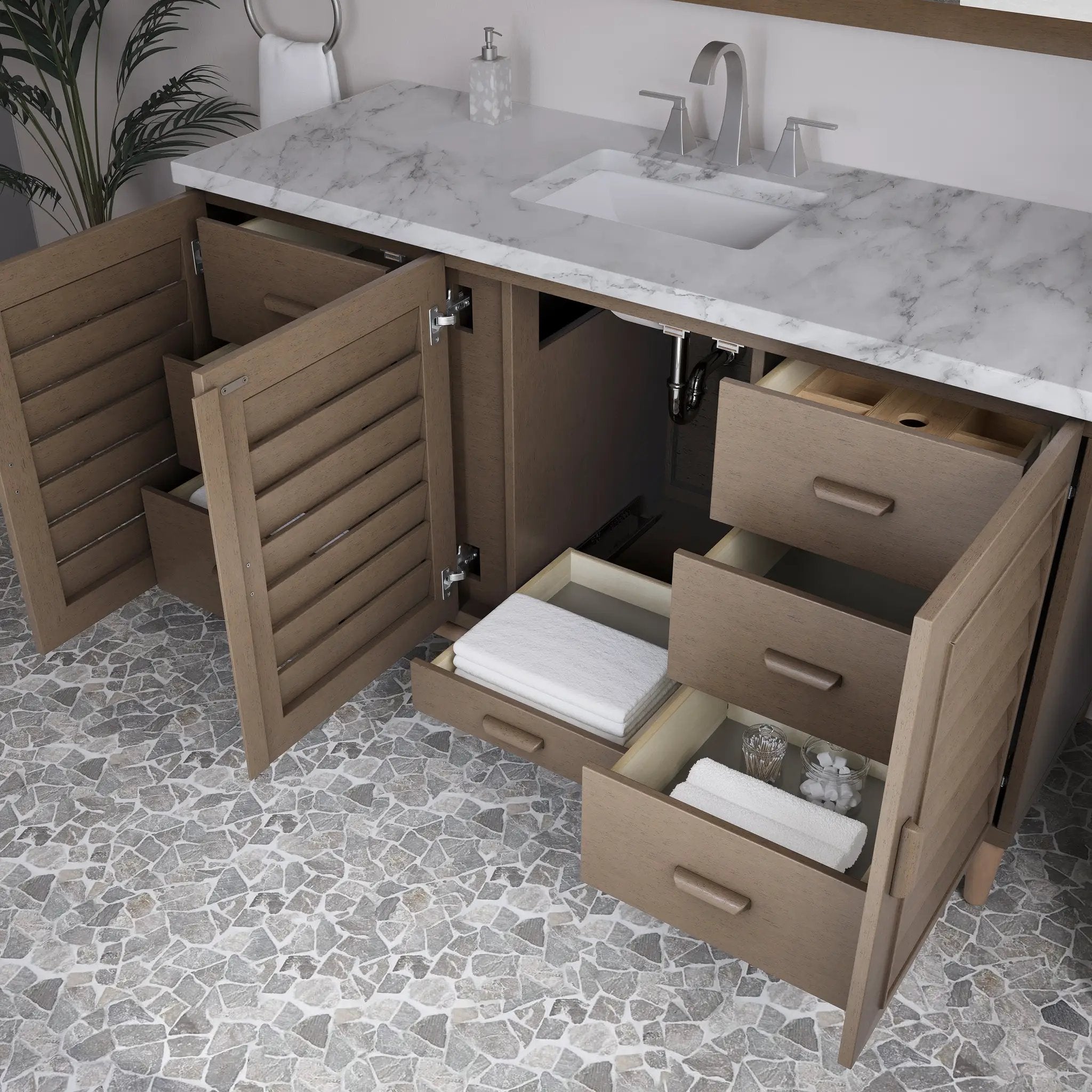 whitewashed walnut vanity