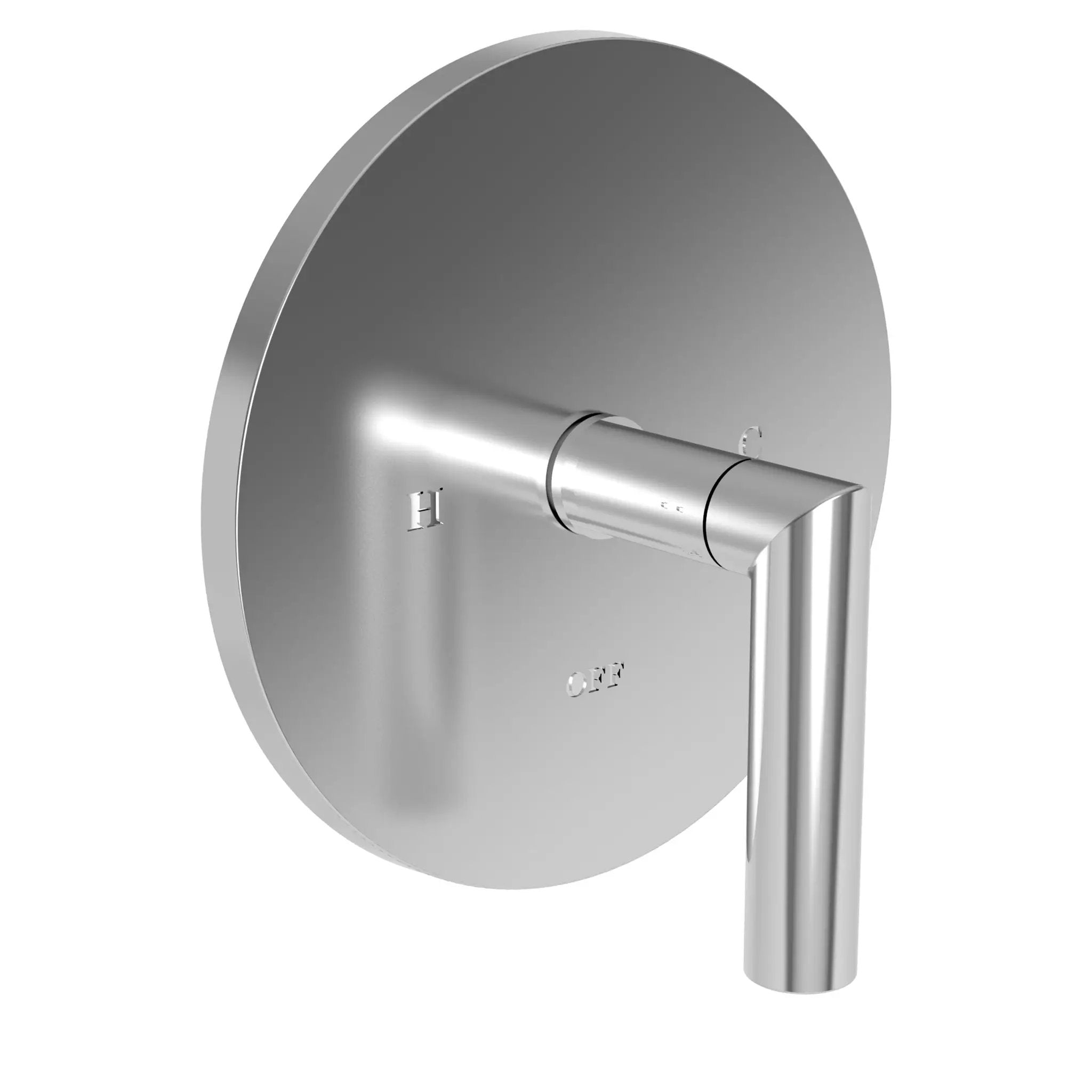 polished chrome shower trim plate