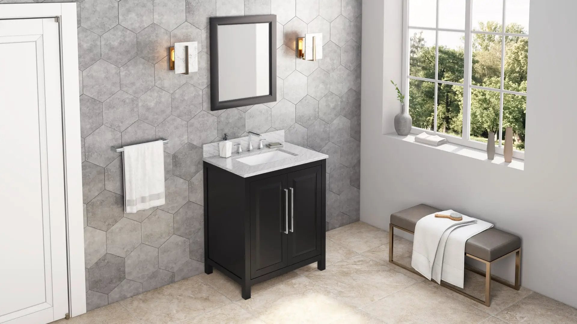 black vanity