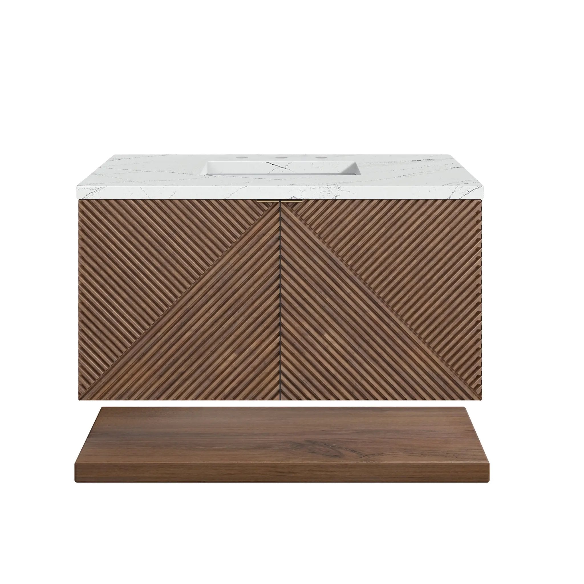 James Martin Marcello 36" Single Vanity Set - Chestnut by James Martin Vanities