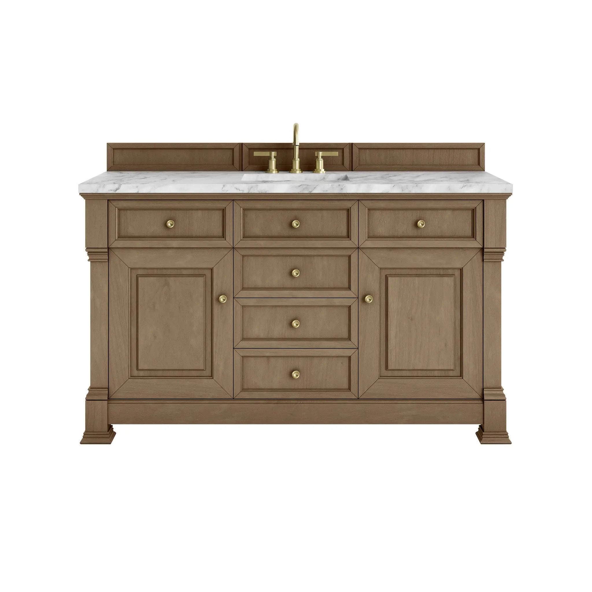 James Martin Brookfield 60" Single Vanity Set - Pecan by James Martin Vanities