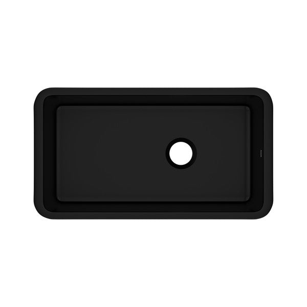 Rohl Allia 34" Fireclay Single Bowl Undermount Kitchen Sink