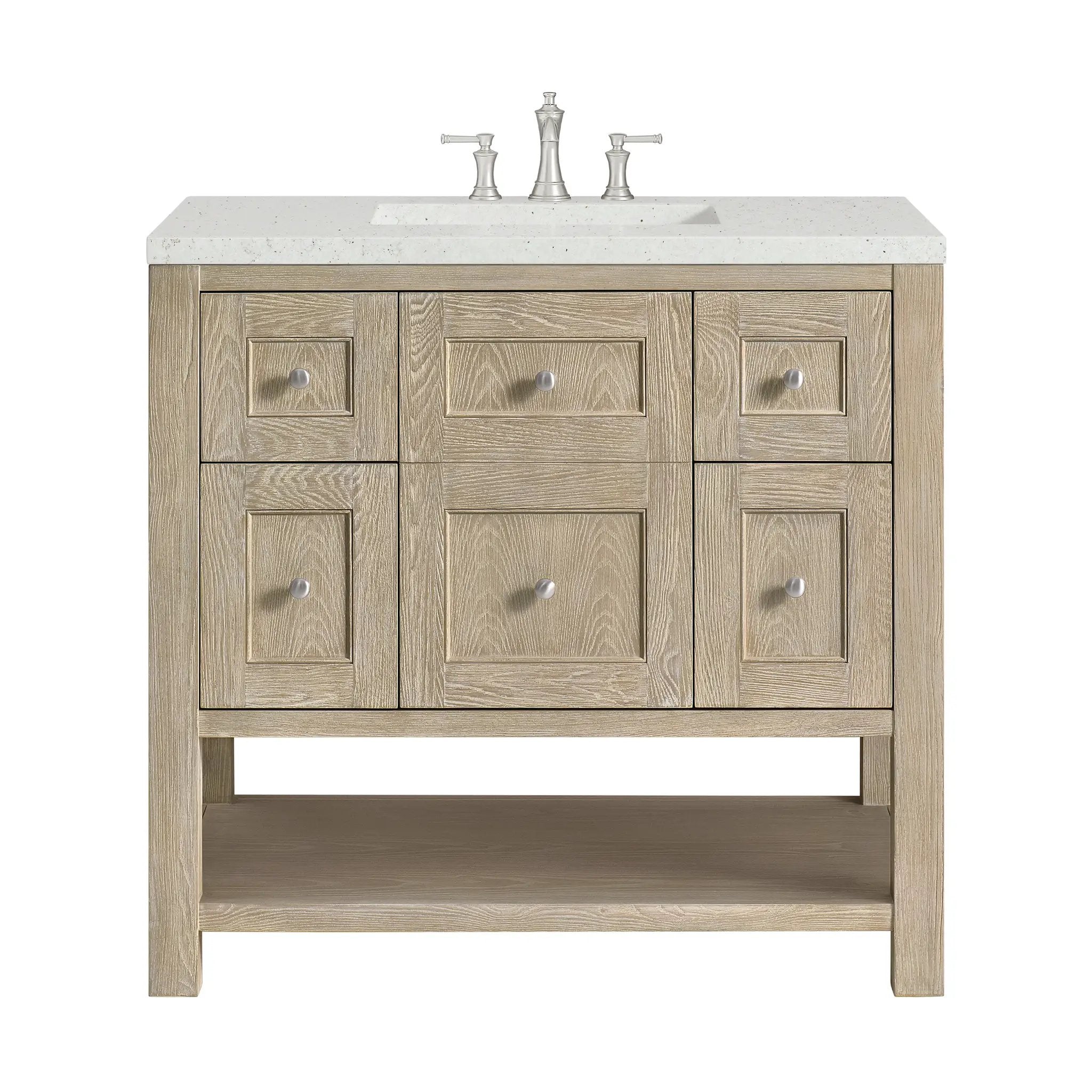 James Martin Breckenridge 36" Single Vanity Set - Whitewashed Oak by James Martin Vanities