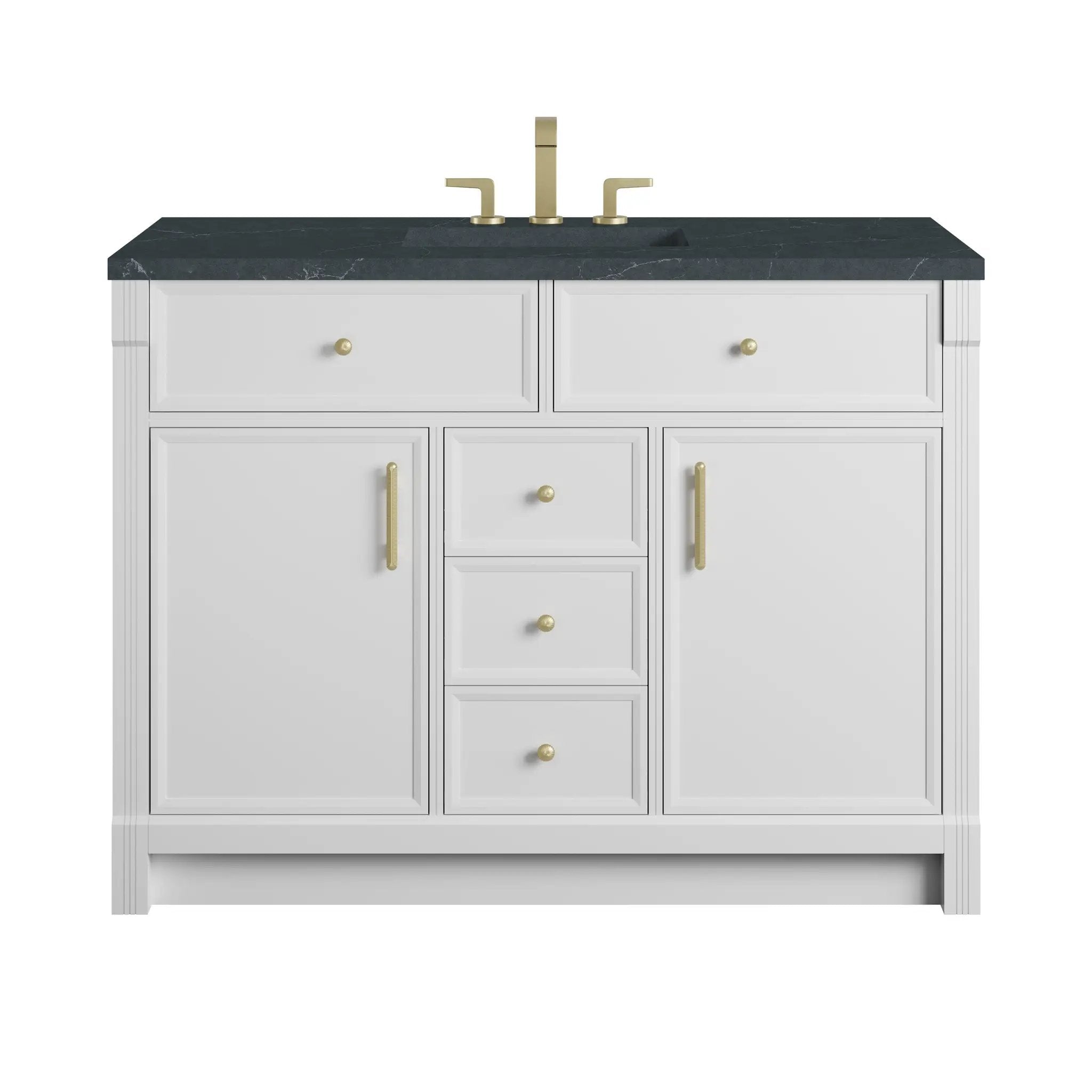 James Martin Bellshire 48" Single Vanity Set - Bright White by James Martin Vanities