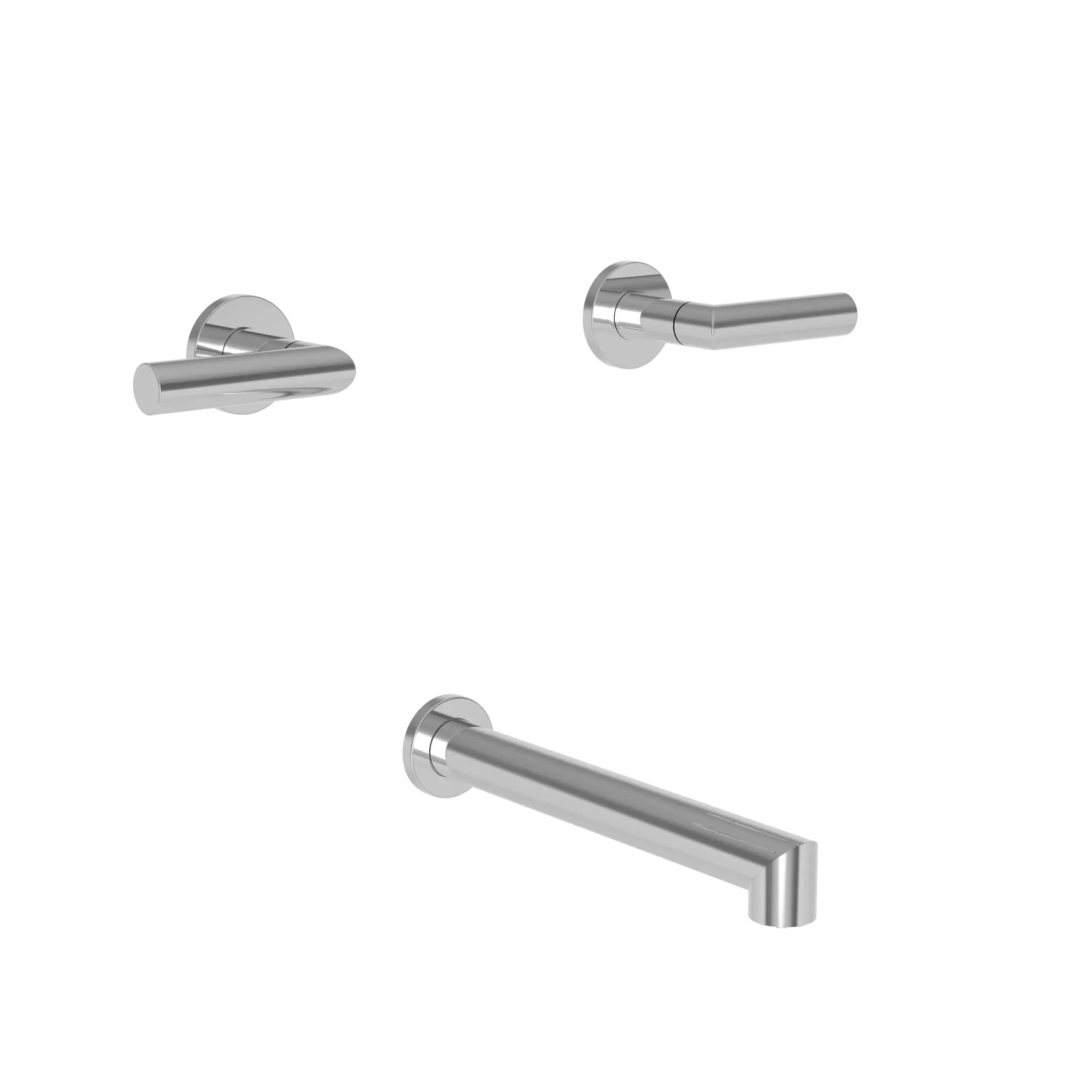 polished chrome tub faucet