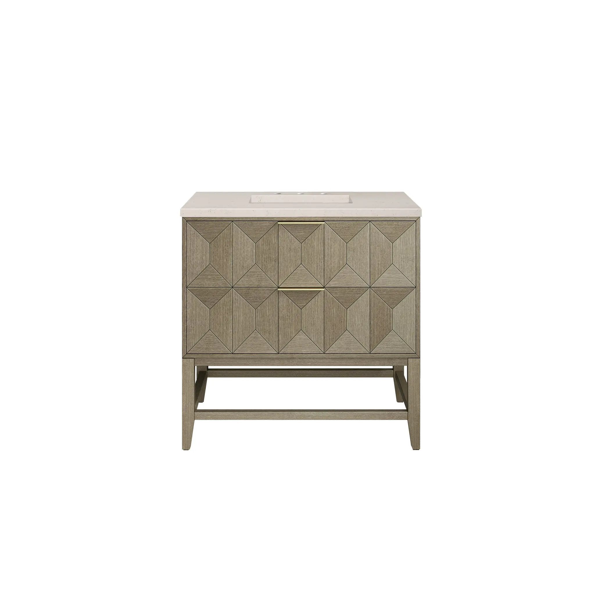 James Martin Emmeline 36" Single Vanity Set - Pebble Oak by James Martin Vanities