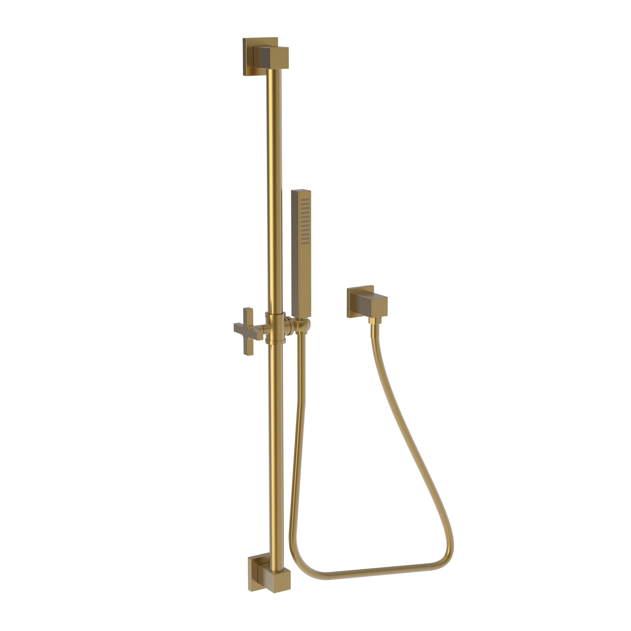 Newport Brass Tub & Shower Slide Bar with Single Function Hand Shower Set