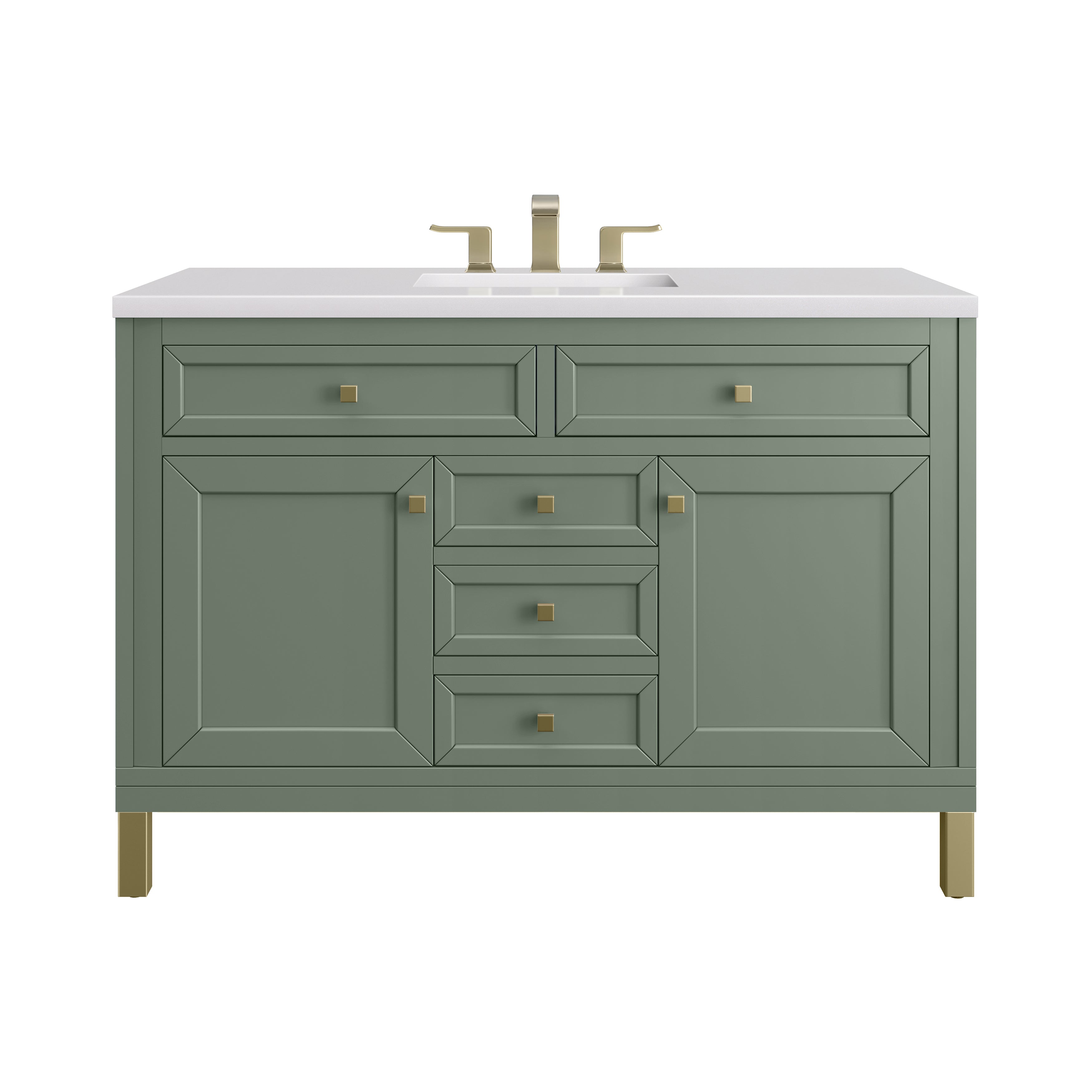 James Martin Vanities Chicago 48" Single Vanity - Smokey Celadon