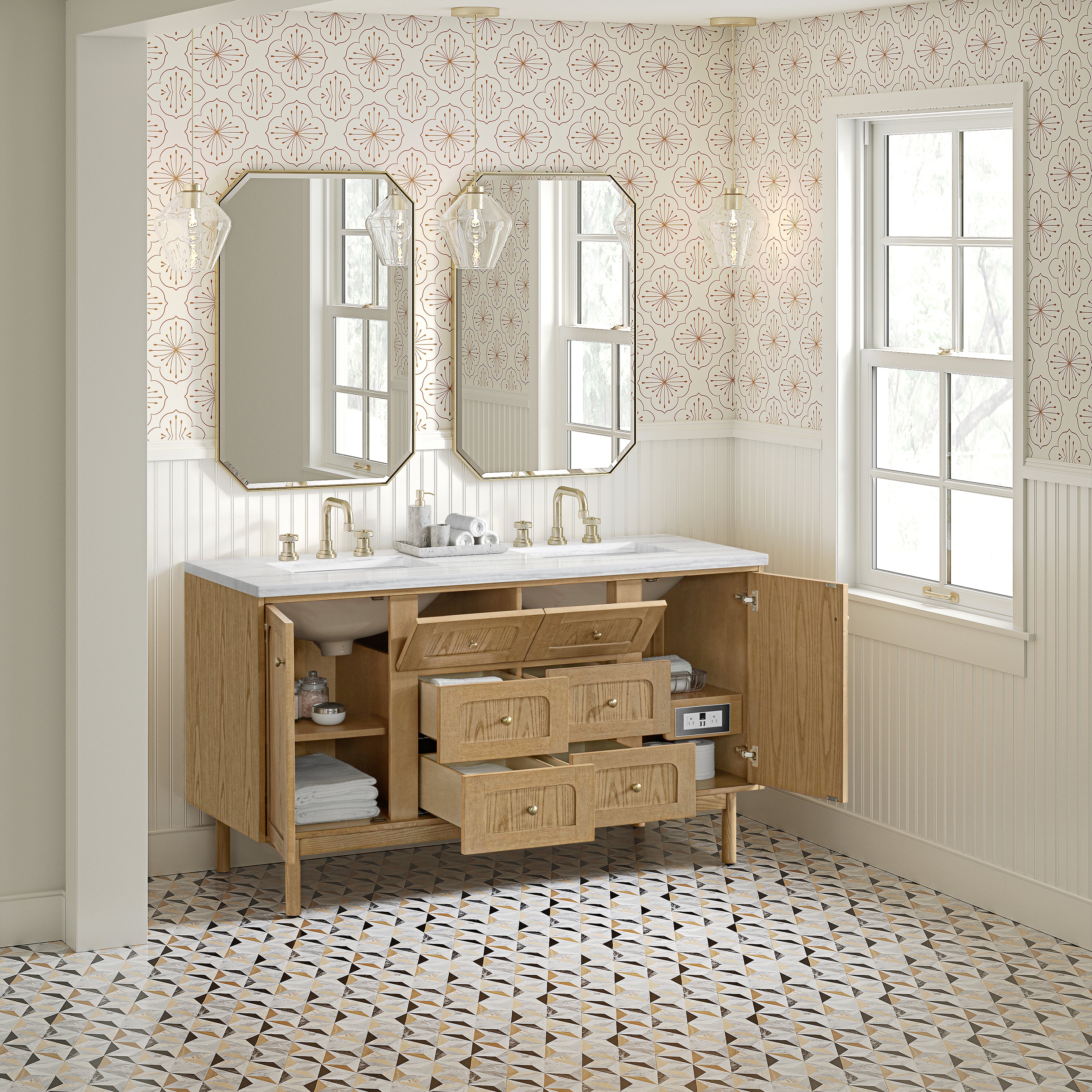 arctic fall solid surface top vanity